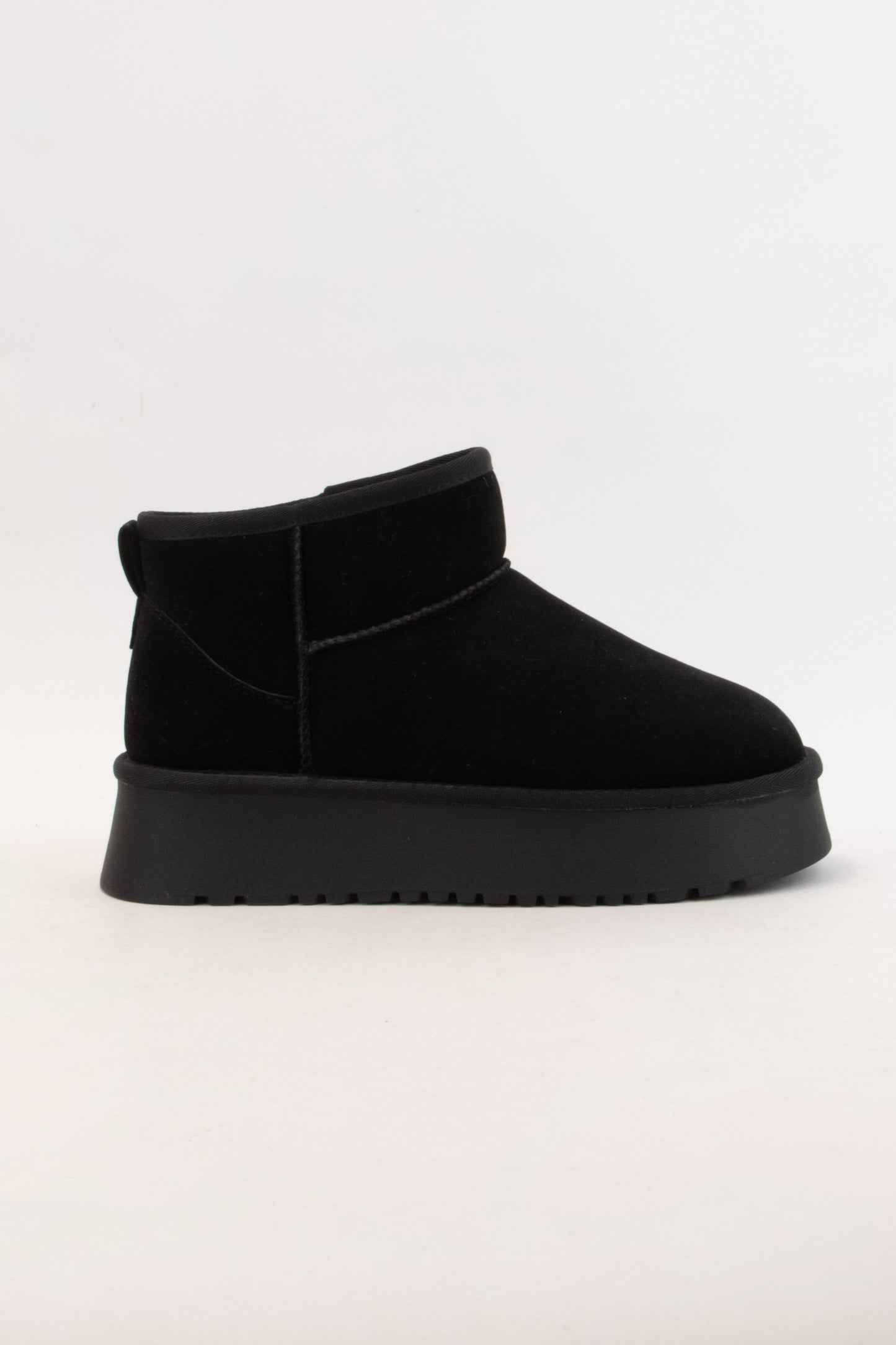 Chunky Platform Mini Boots | Black