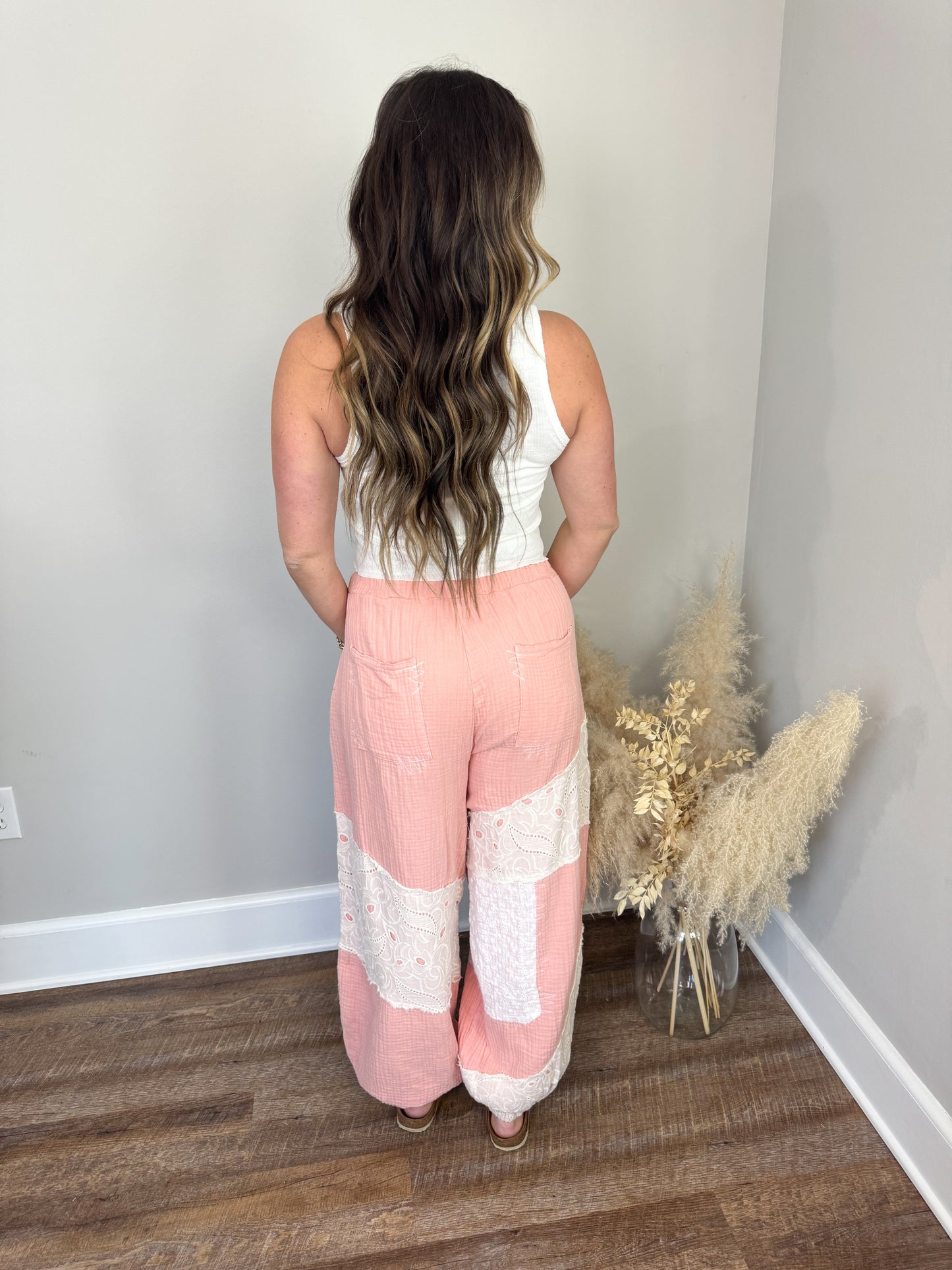 Barefoot Gauze Joggers | Pink