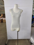 Chester Striped Tank | White