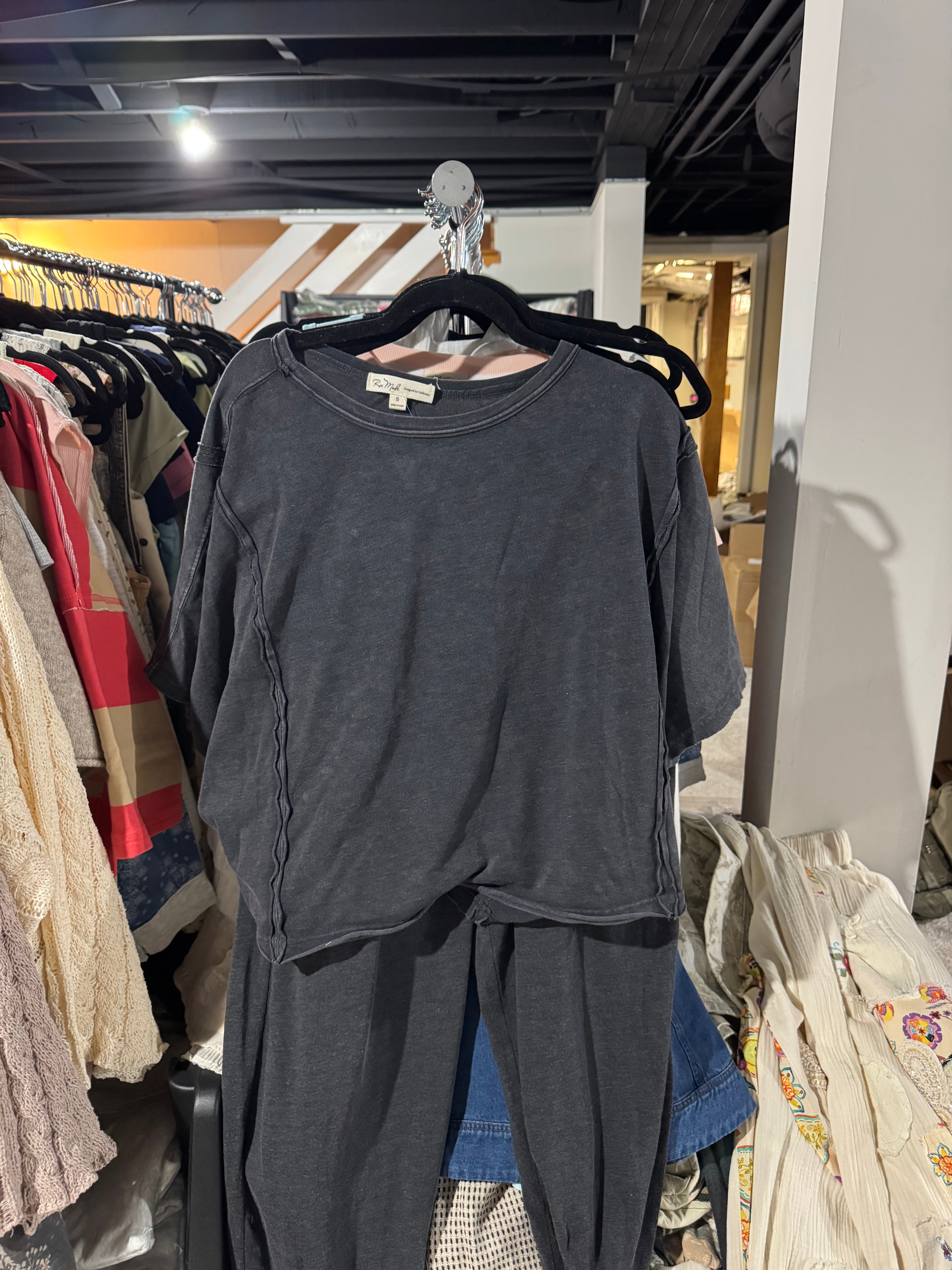 Rae Mode Mineral Wash Top | Black