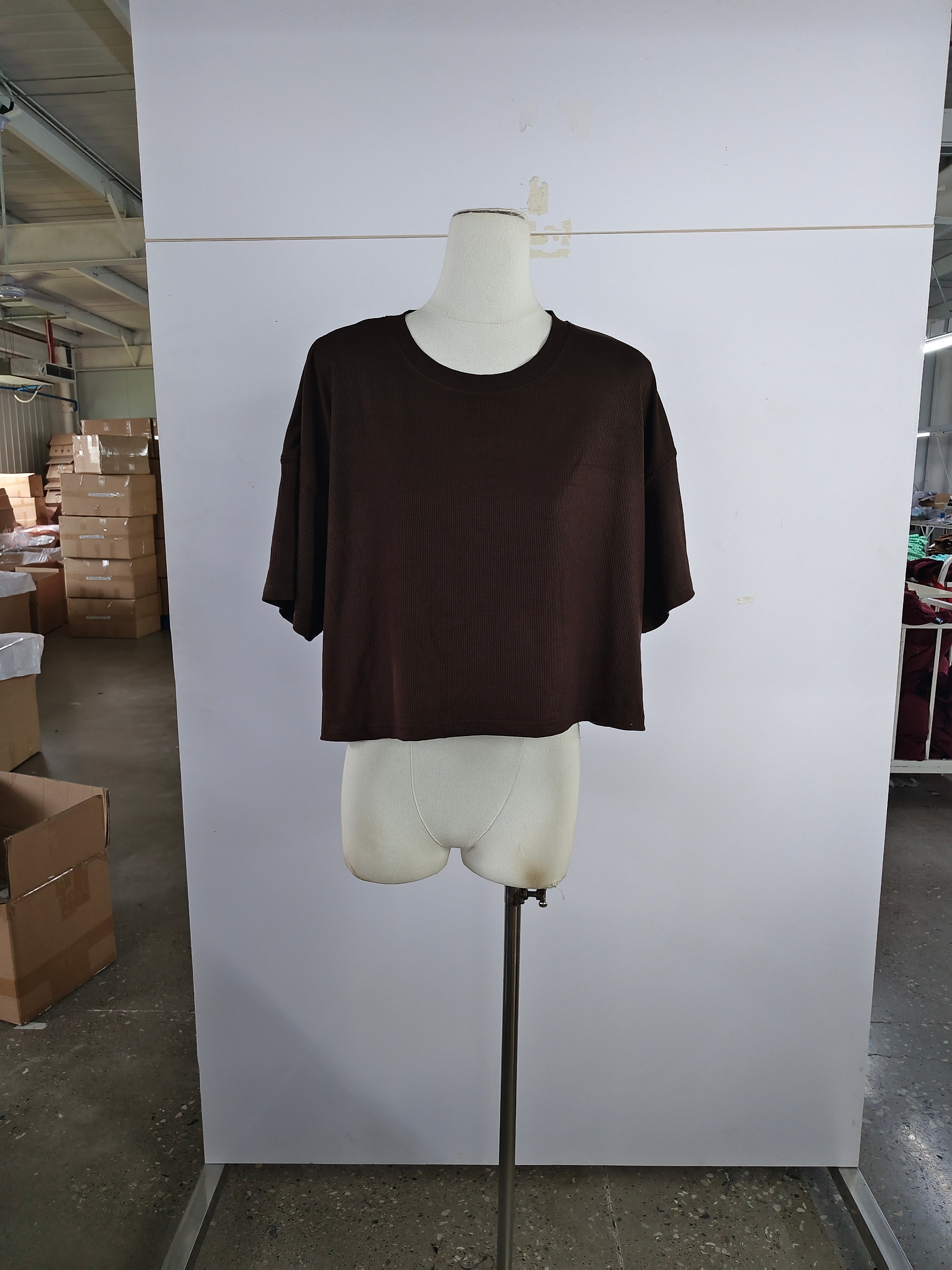 Clark Crop T-Shirt | Brown