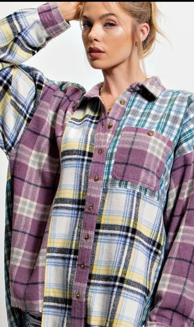 Fusion Plaid Top