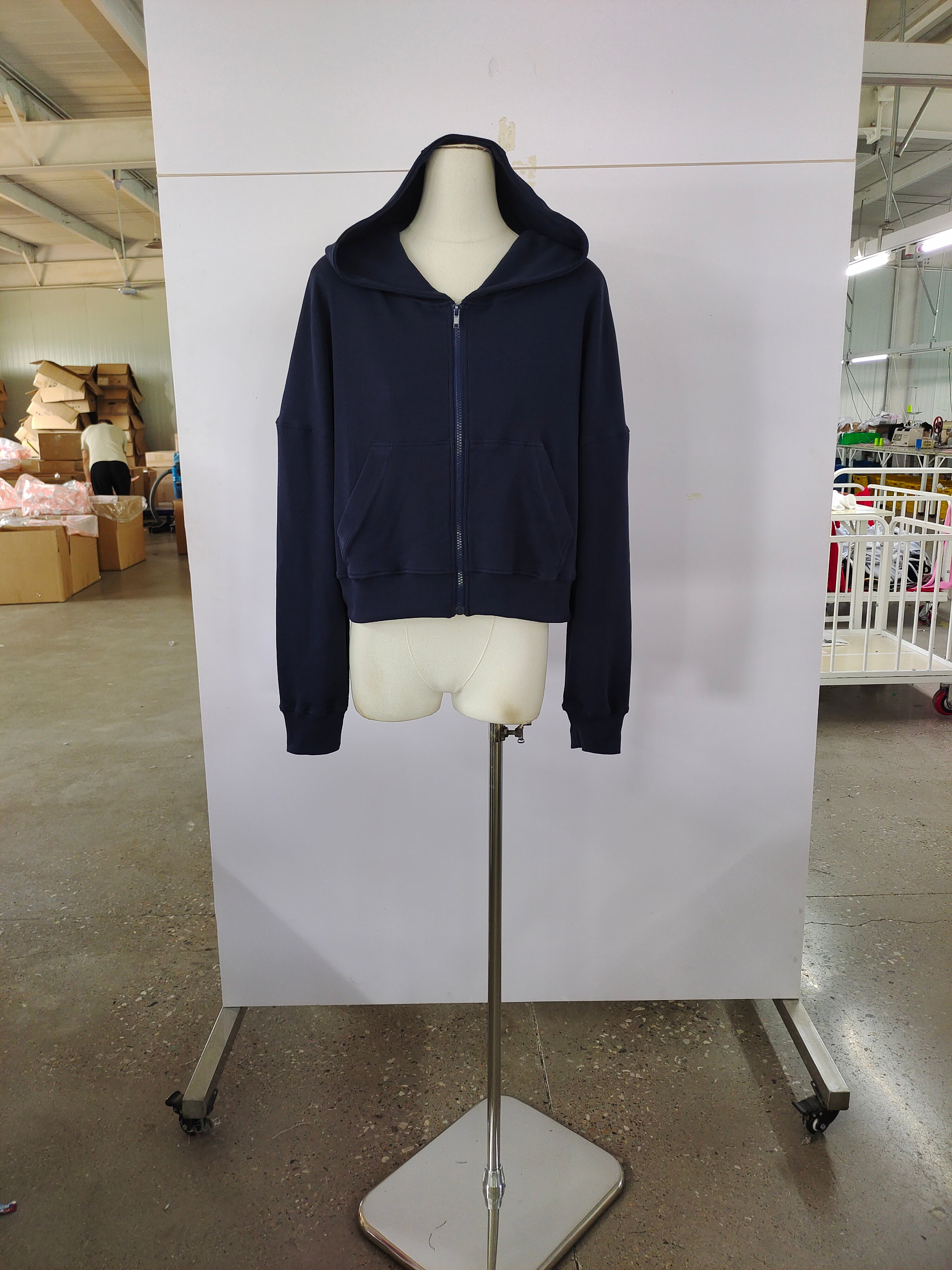 Exton Zip Up Hoodie | Navy