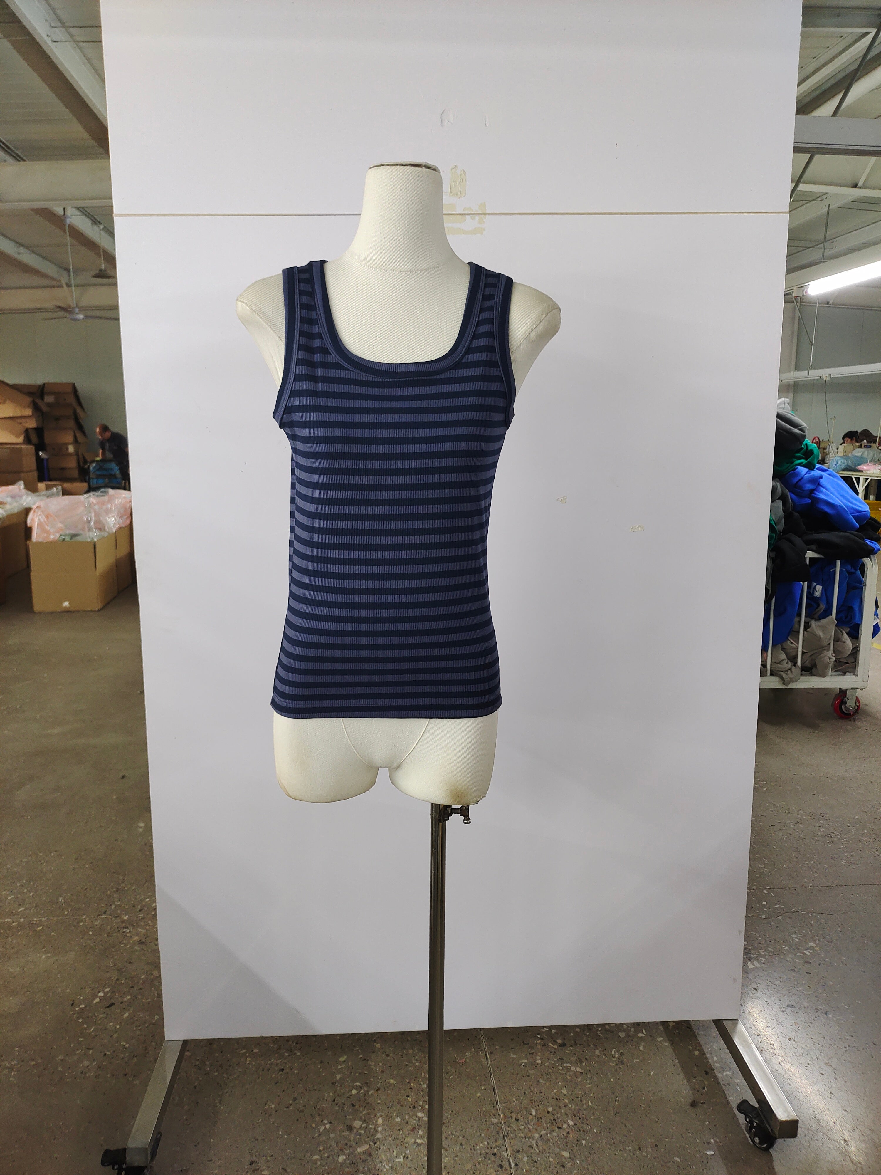 Williams Striped Tank | Navy