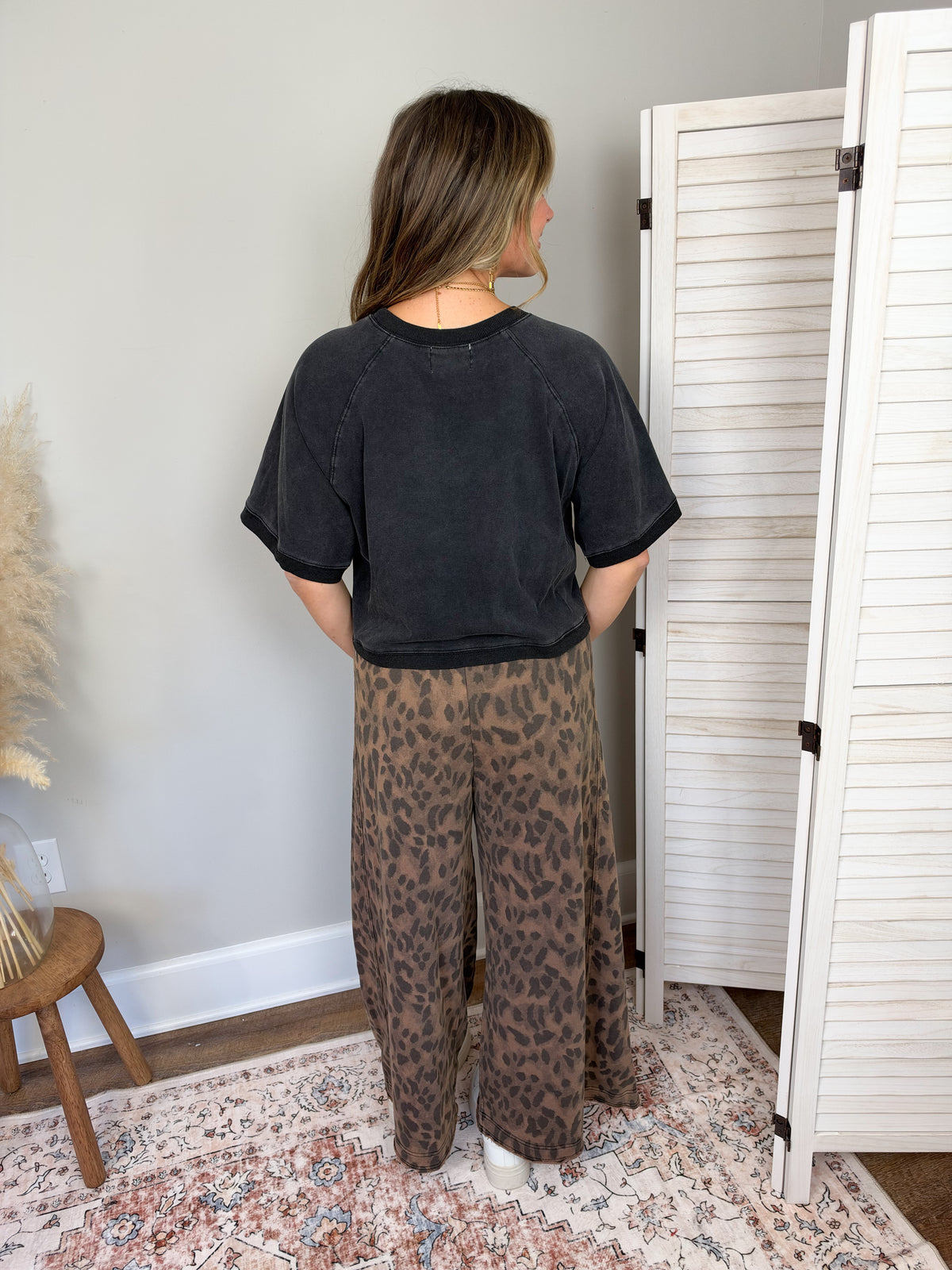 Wild Side Wide Leg Pants | Leopard