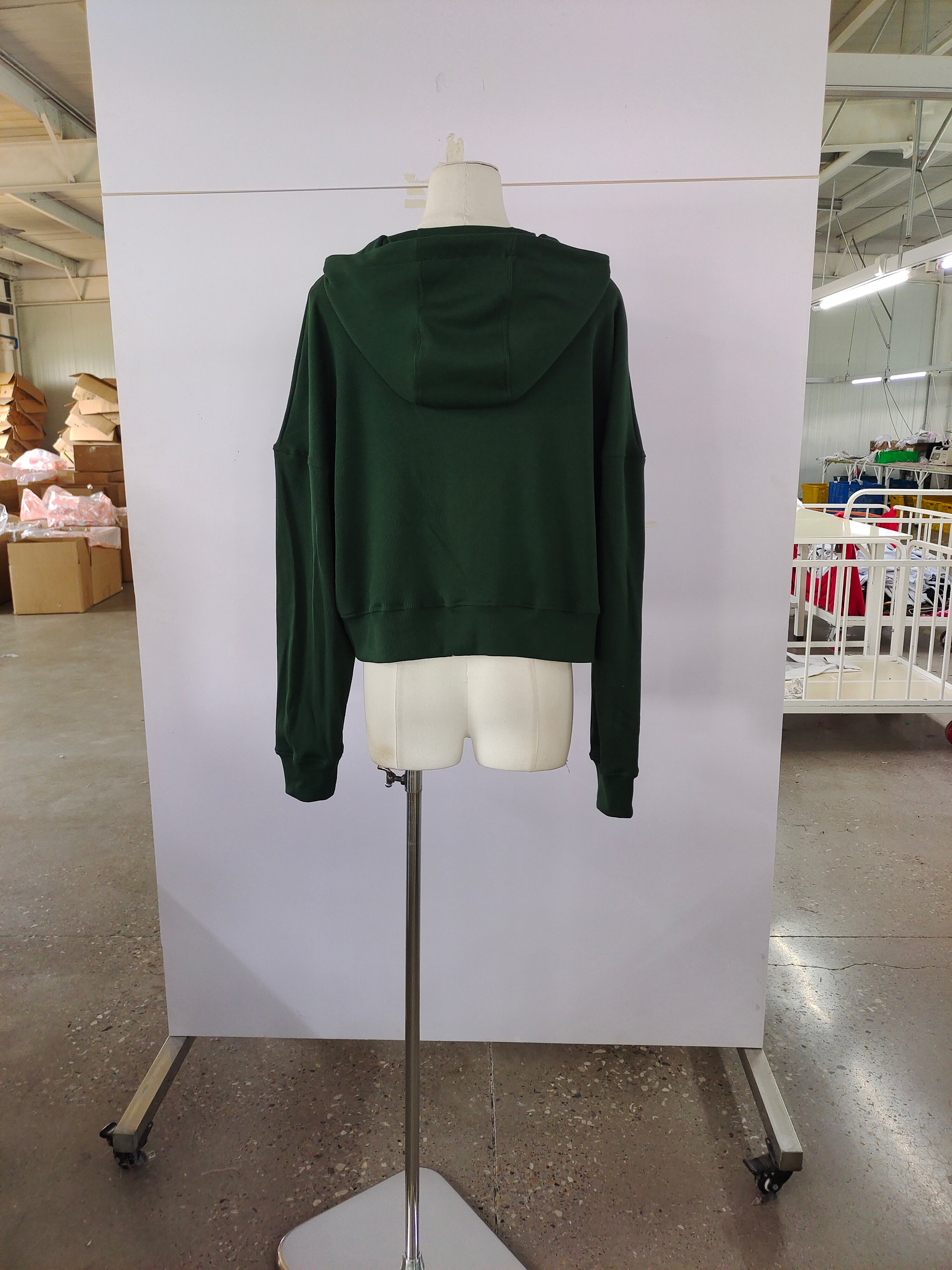 Exton Zip Up Hoodie | Green
