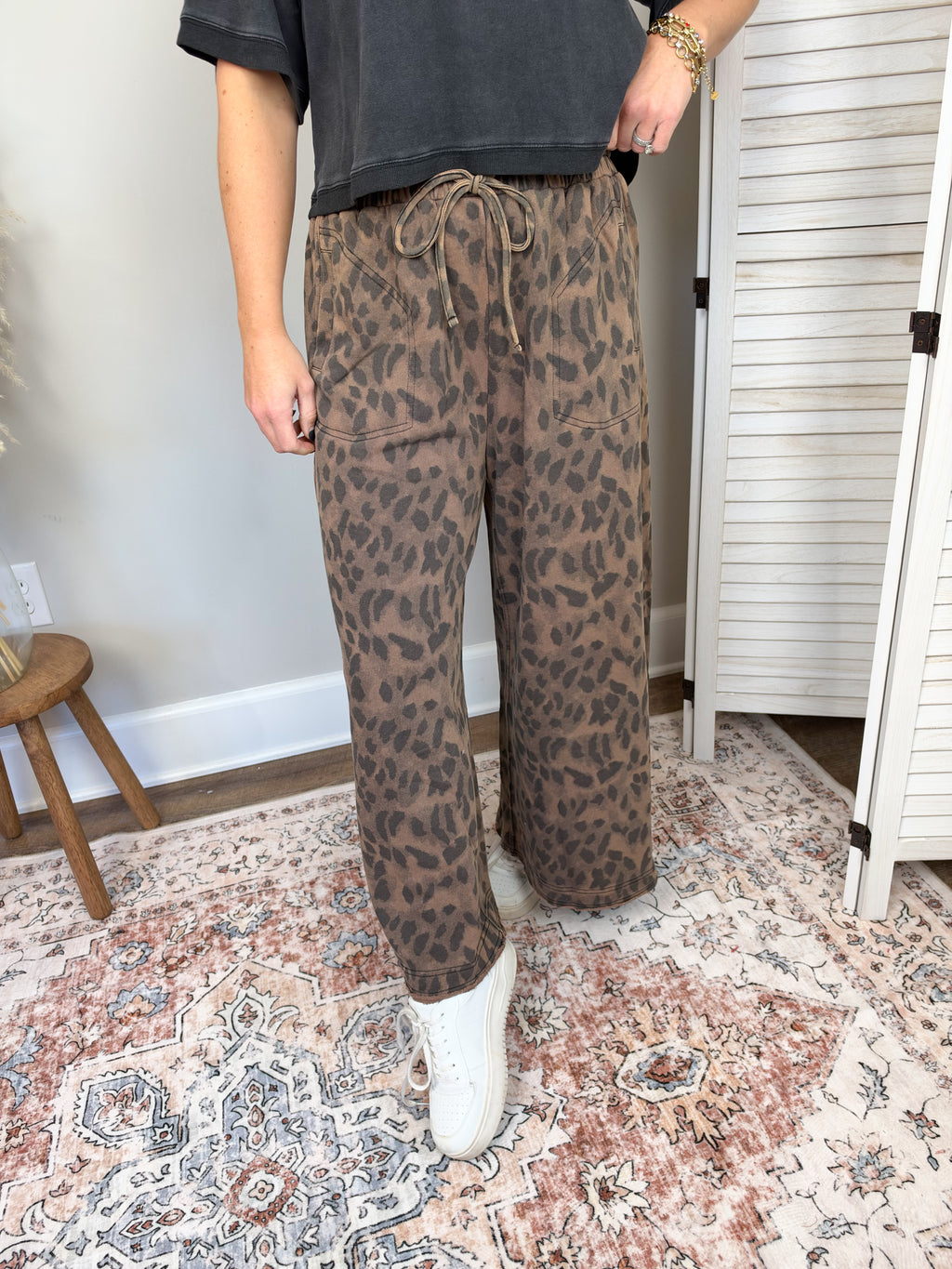 Wild Side Wide Leg Pants | Leopard