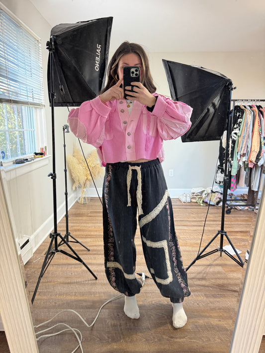 Wanted Thermal Hoodie | Pink