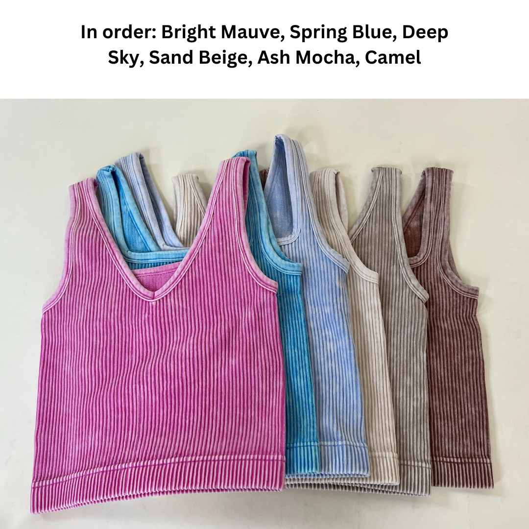 Lover Cropped Tank Top | Bright Mauve