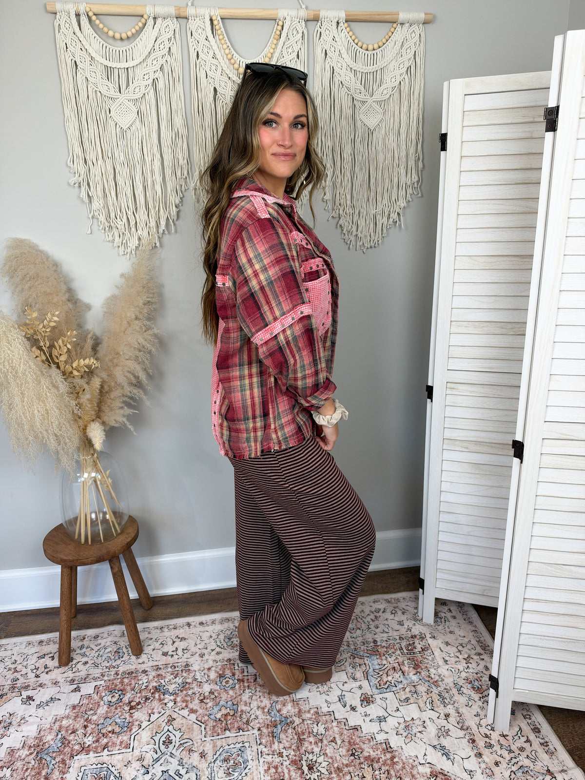 Hearthside Flannel | Burgundy