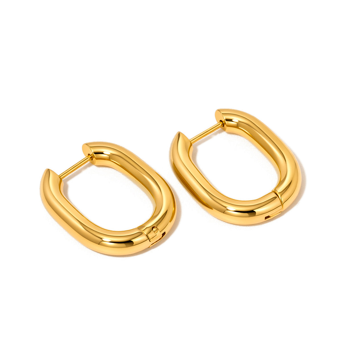 Flirty Fantasy Oval Hoop Earrings - WATERPROOF Wholesale-Earrings-Pretty Simple
