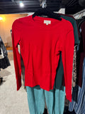 Clark High Neck Long Sleeve | Red