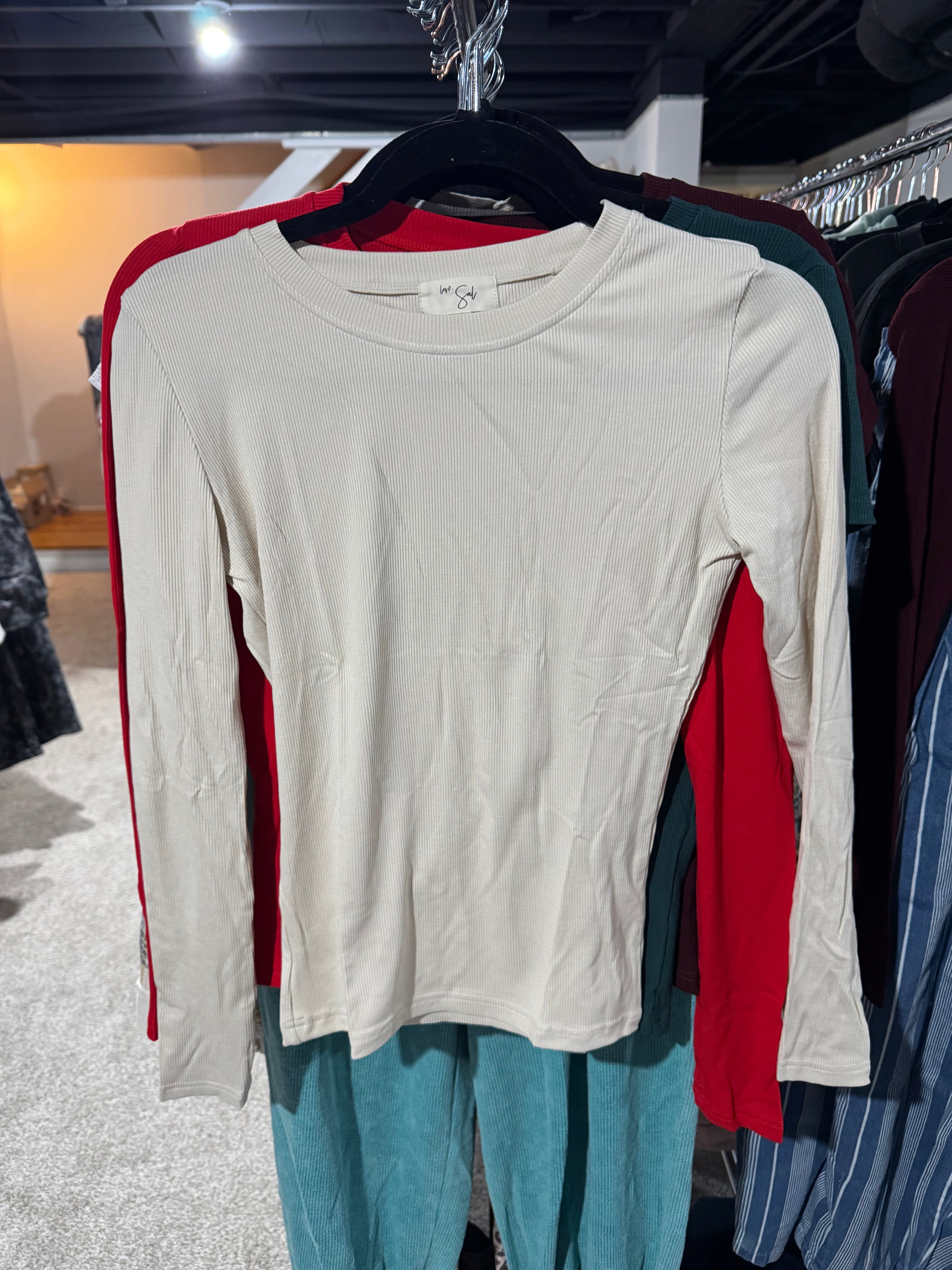 Clark High Neck Long Sleeve | Buttercream