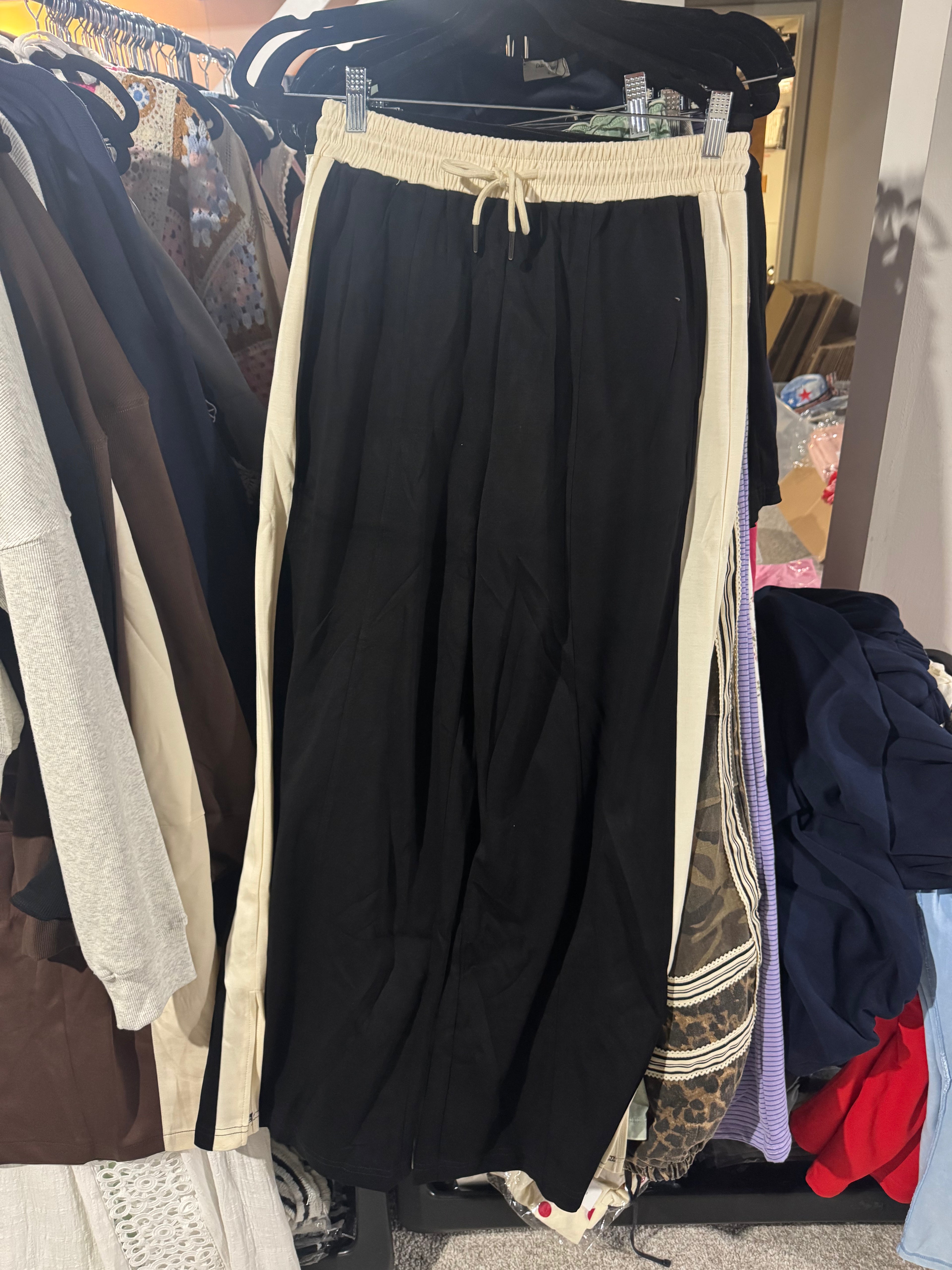 Luxe Lounge Wide Leg Pants | Black