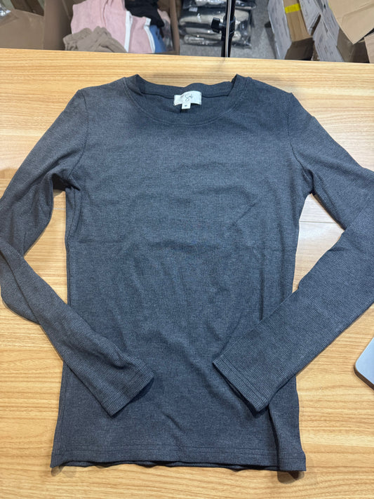 Clark High Neck Long Sleeve | Heathered Charcoal