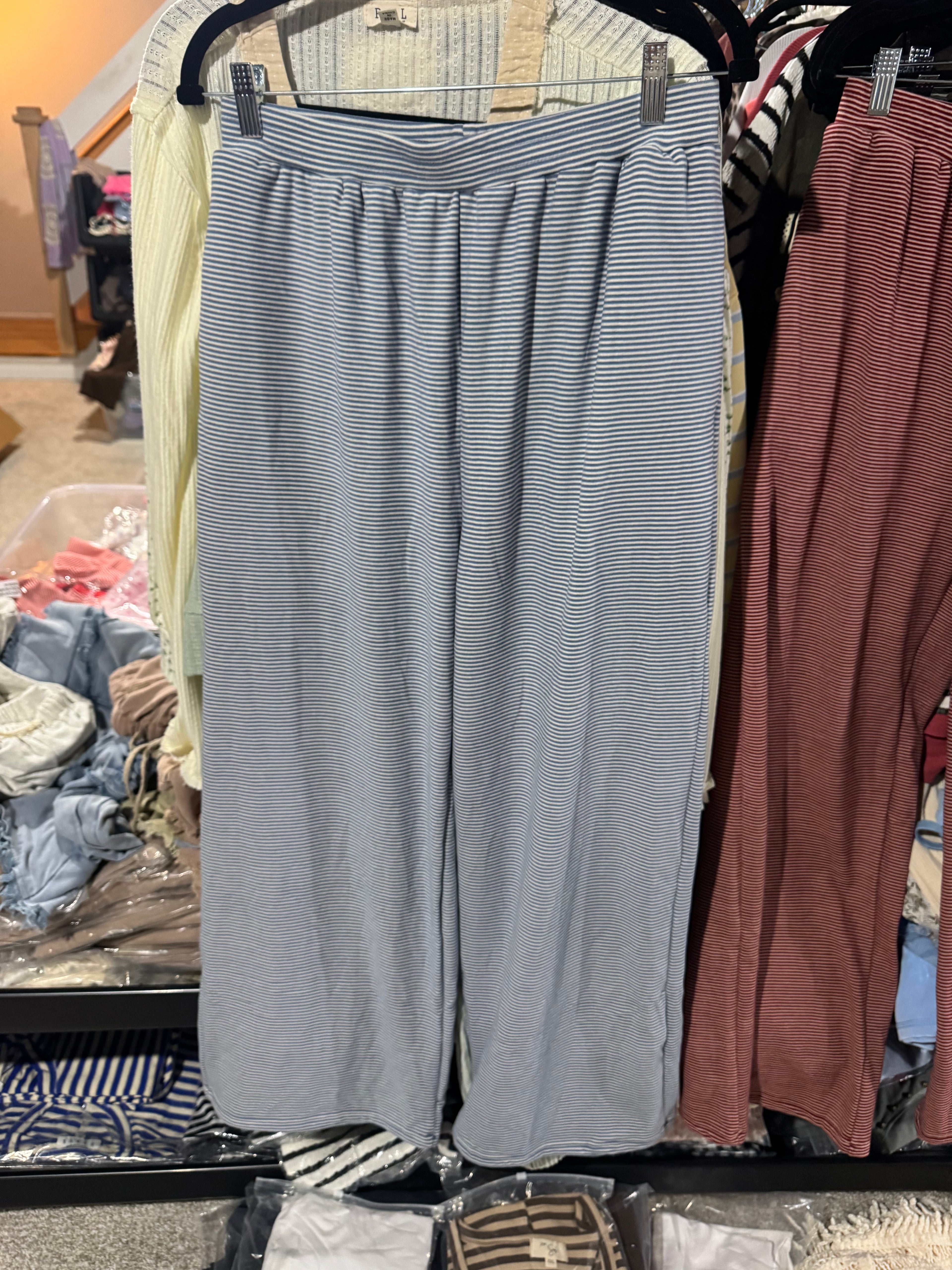 Montana Striped Pants | Blue