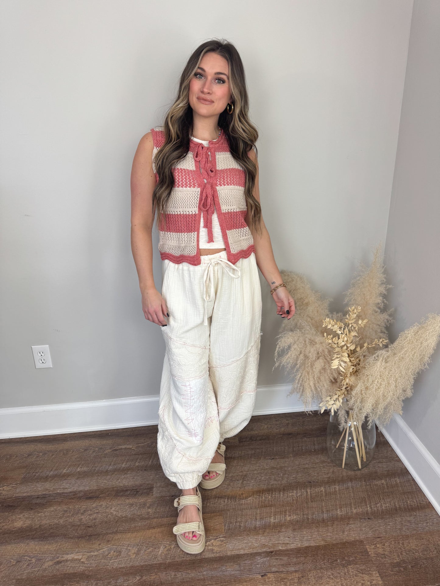 Barefoot Gauze Joggers | Natural