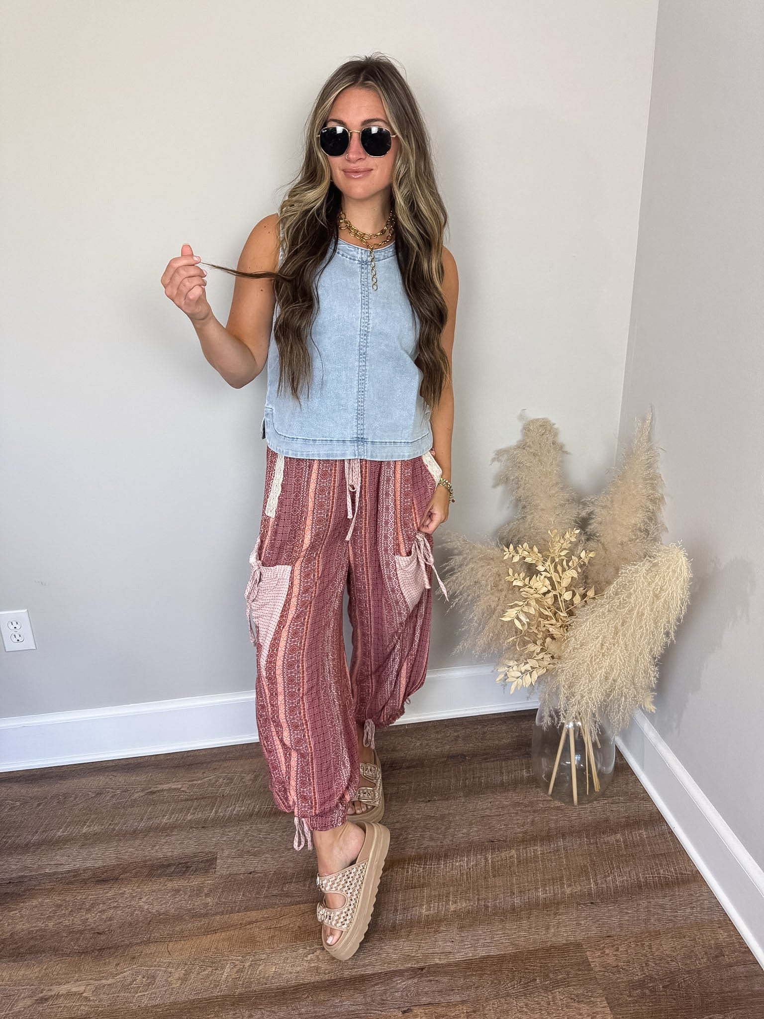 Sea Isle Denim Top