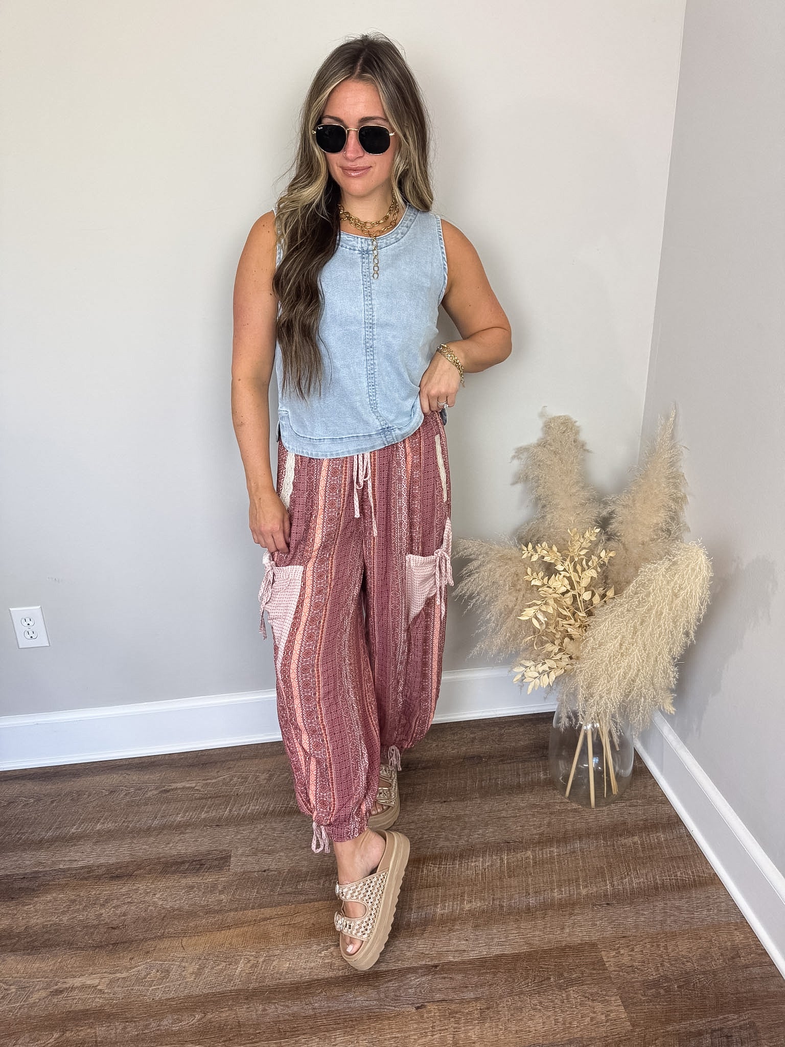 Sea Isle Denim Top