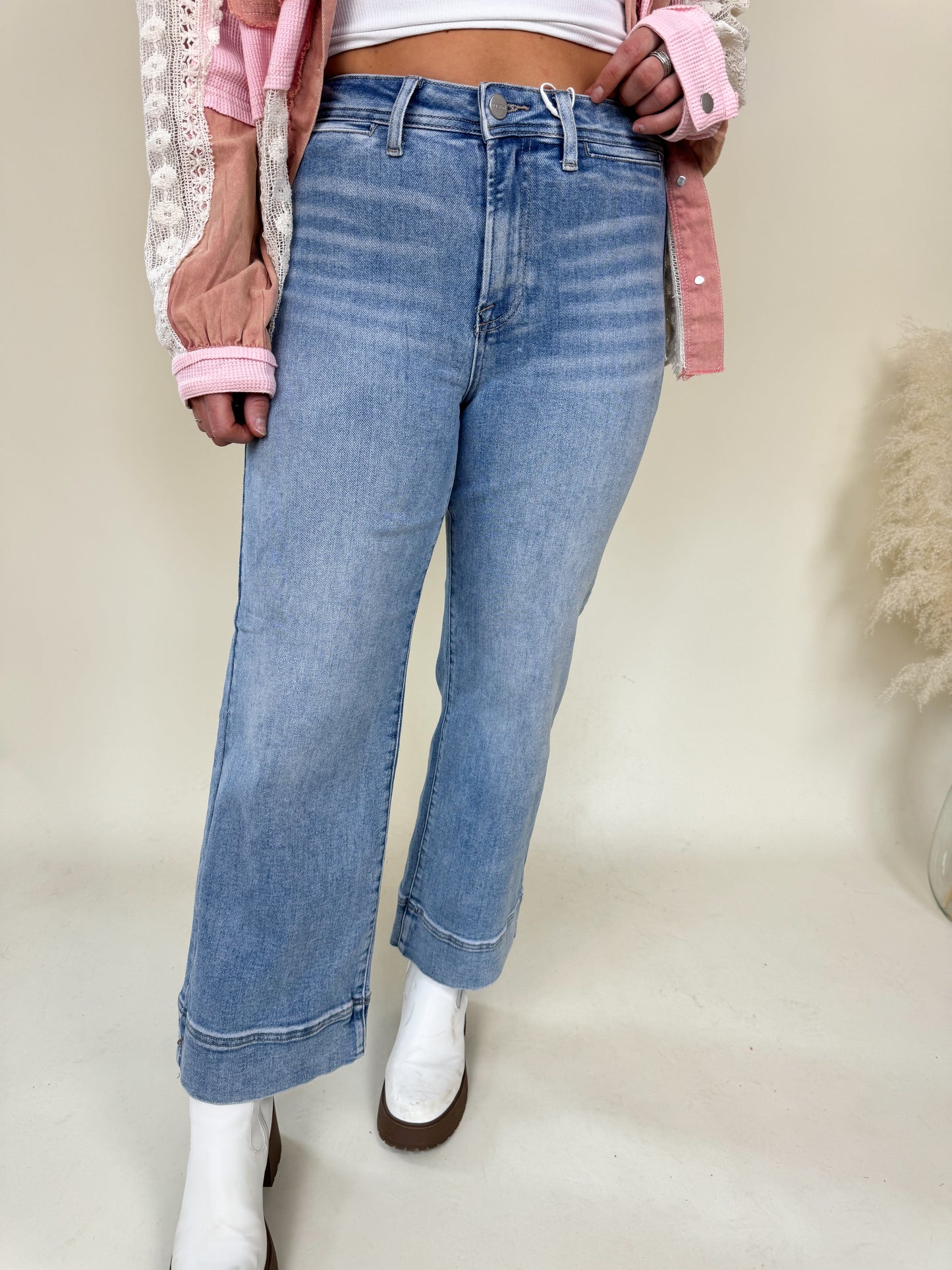 Risen Wide Leg Jeans FINAL SALE