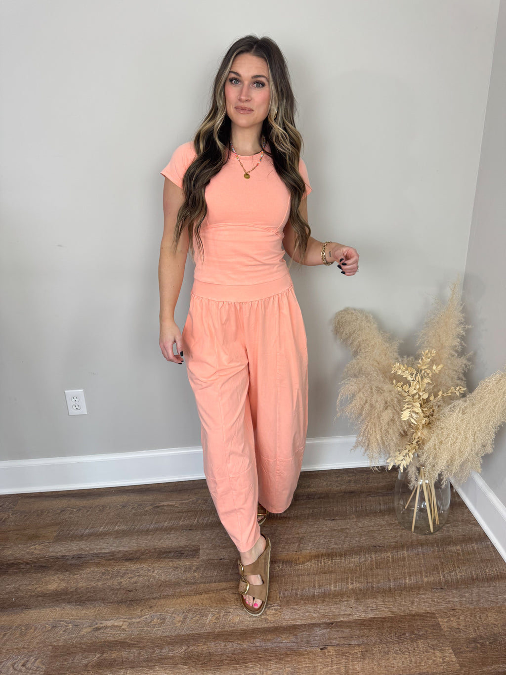 Redefined Crop T-Shirt | Apricot