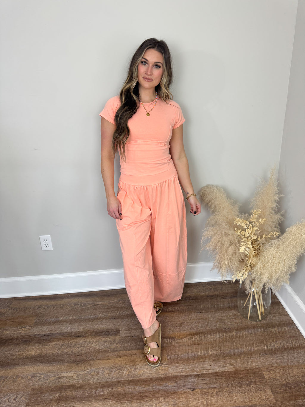 Redefined Crop T-Shirt | Apricot