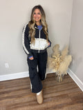Toasted Almond Gauze Hoodie | Black