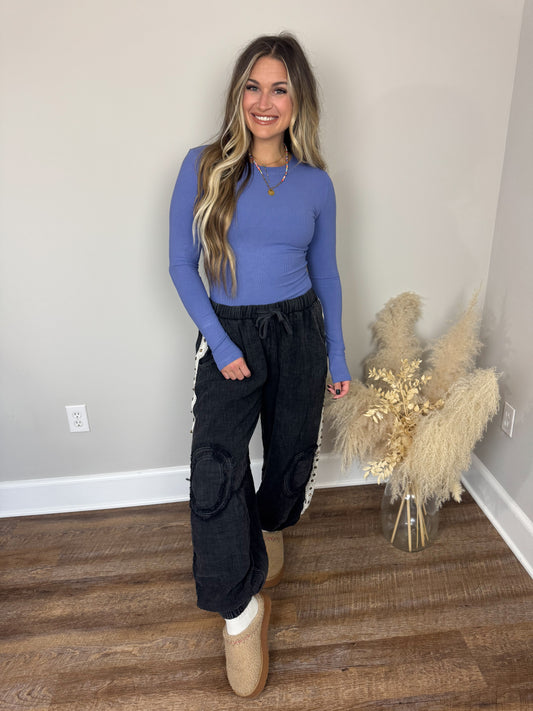 Clark High Neck Long Sleeve | Indigo