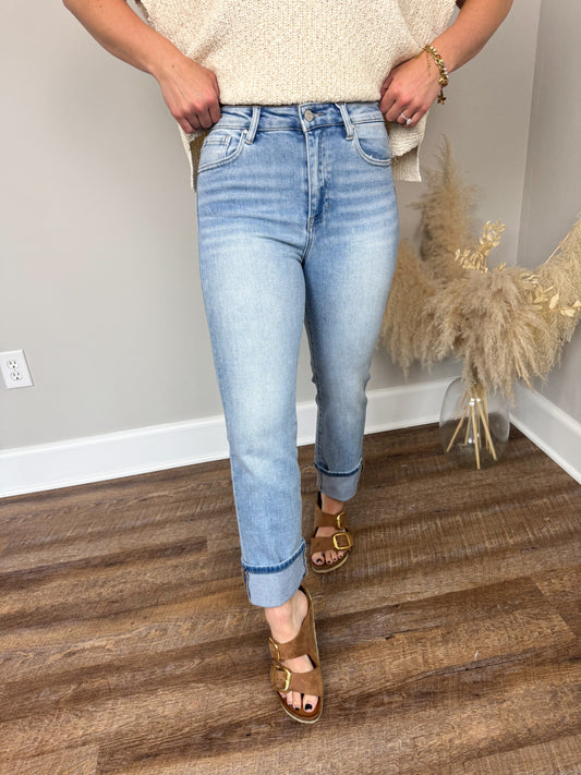 Risen Ankle Cuffed Jeans