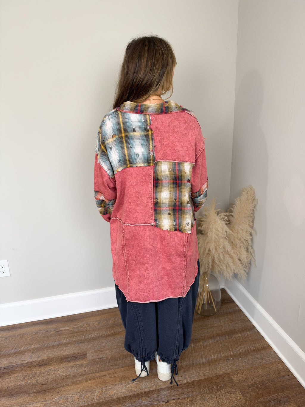 Marlow Button-Up Shirt | Scarlet Red Multi