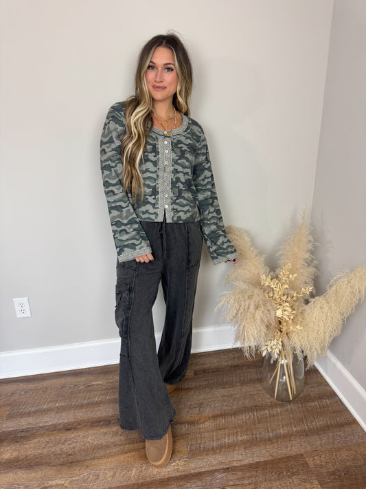 Hidden Gem Camo Top
