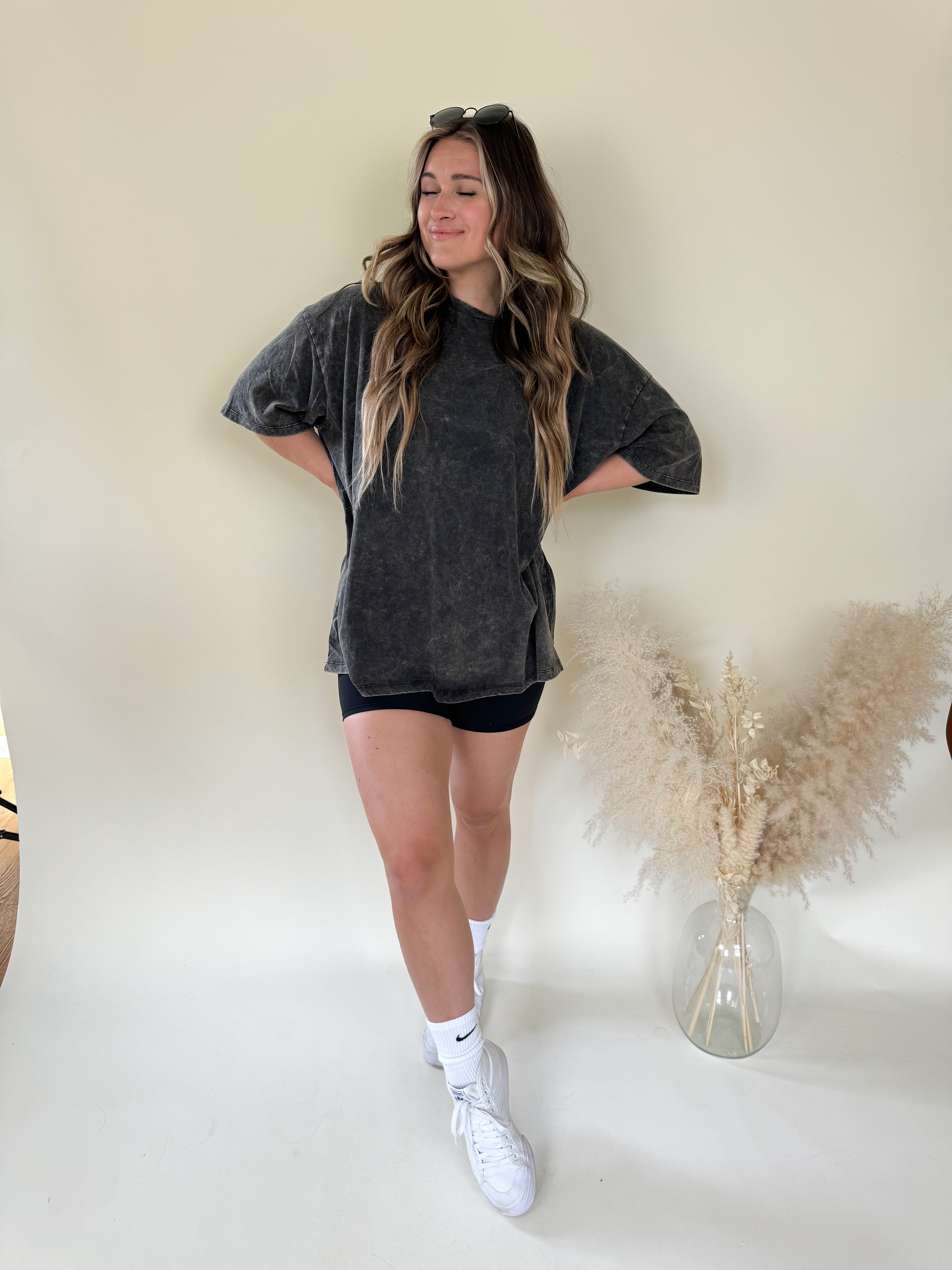 Boyfriend Oversized T-Shirt | Ash Black