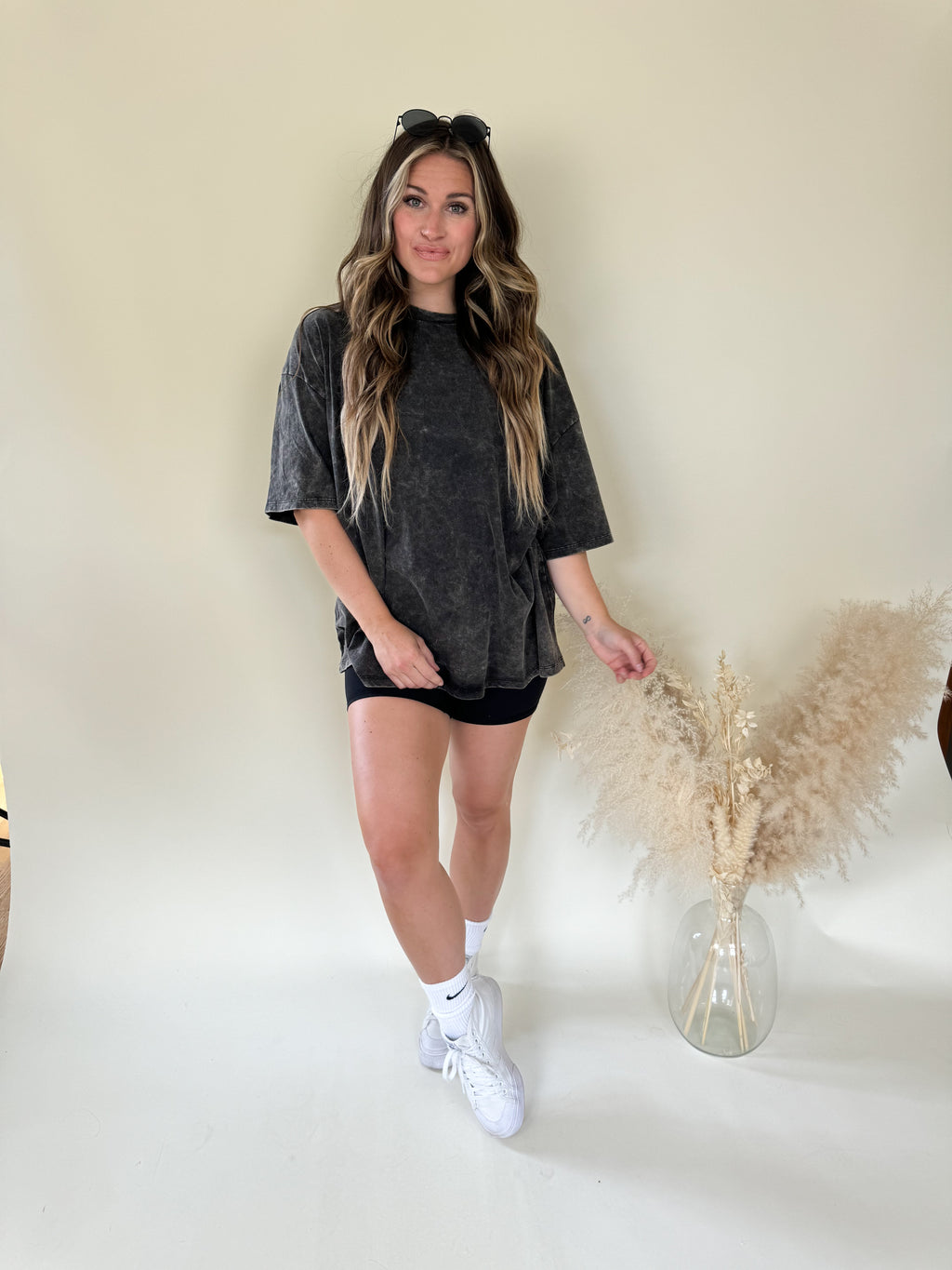 Boyfriend Oversized T-Shirt | Ash Black