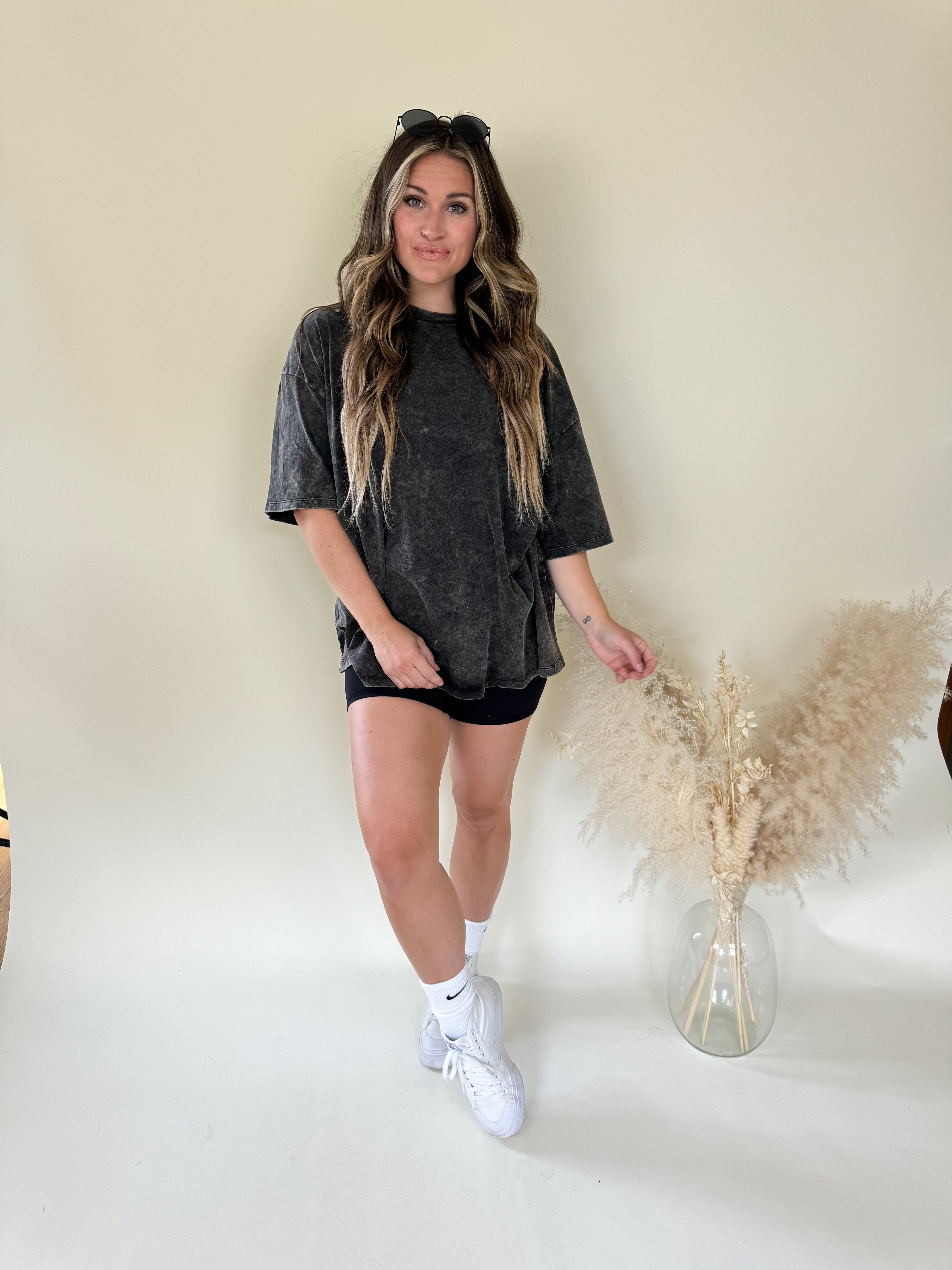 Boyfriend Oversized T-Shirt | Ash Black