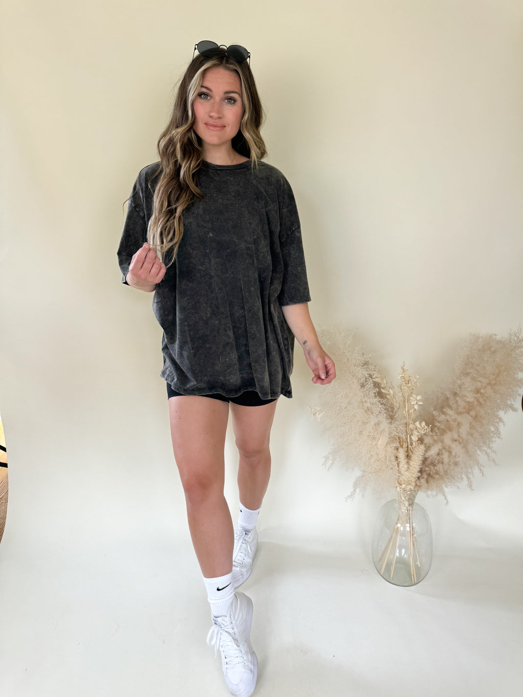 Boyfriend Oversized T-Shirt | Ash Black