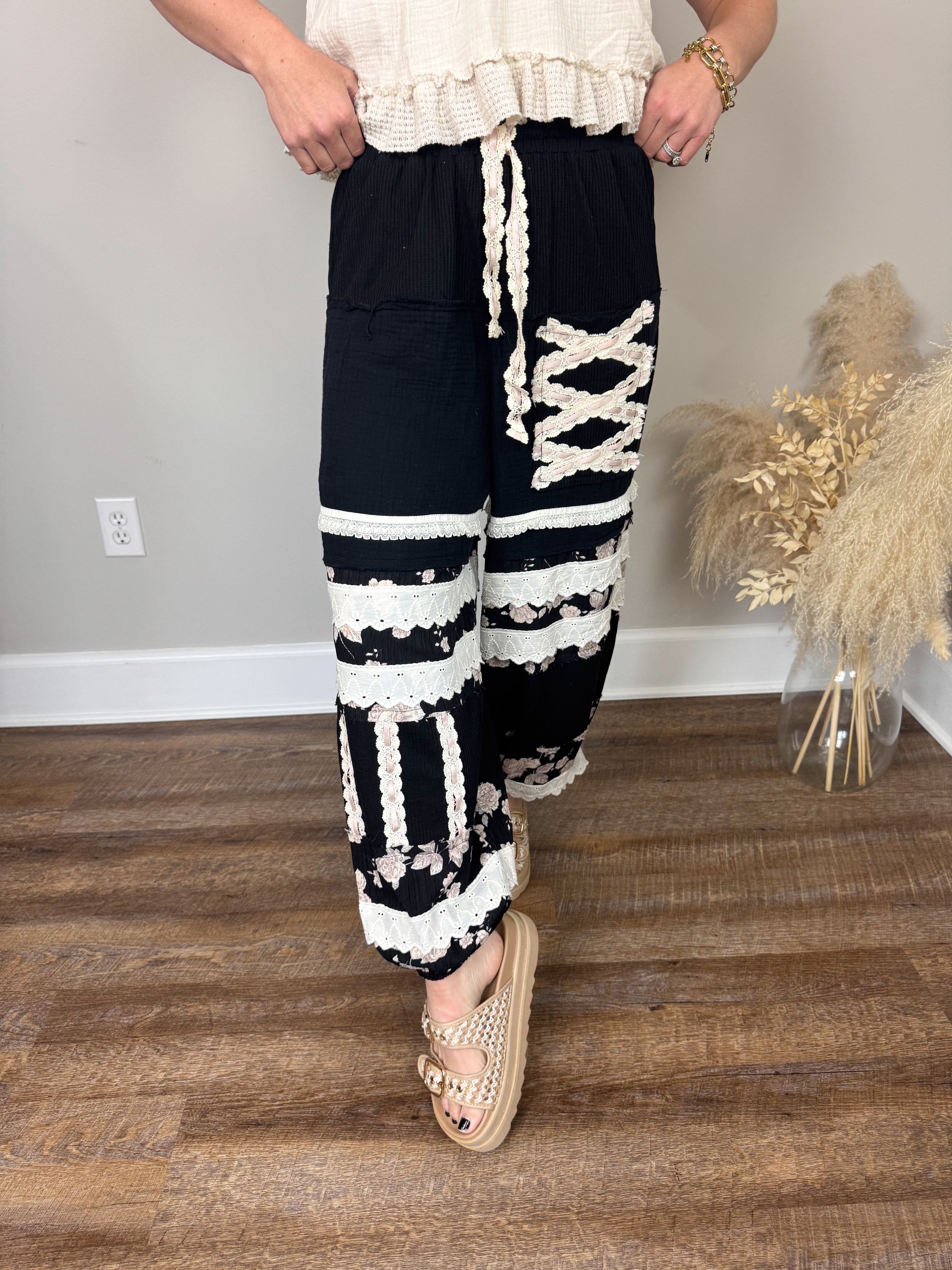 Honey Haze Joggers | Black
