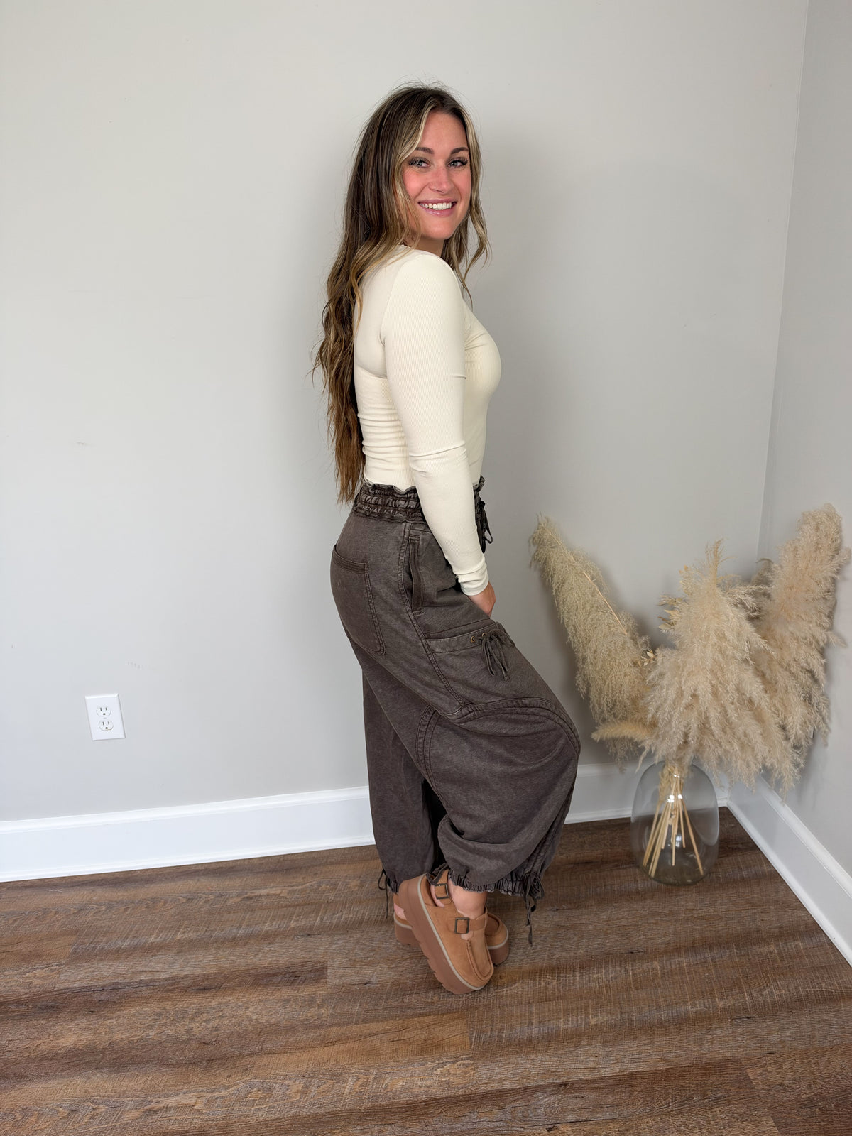 Clark Scoop Neck Long Sleeve | Buttercream