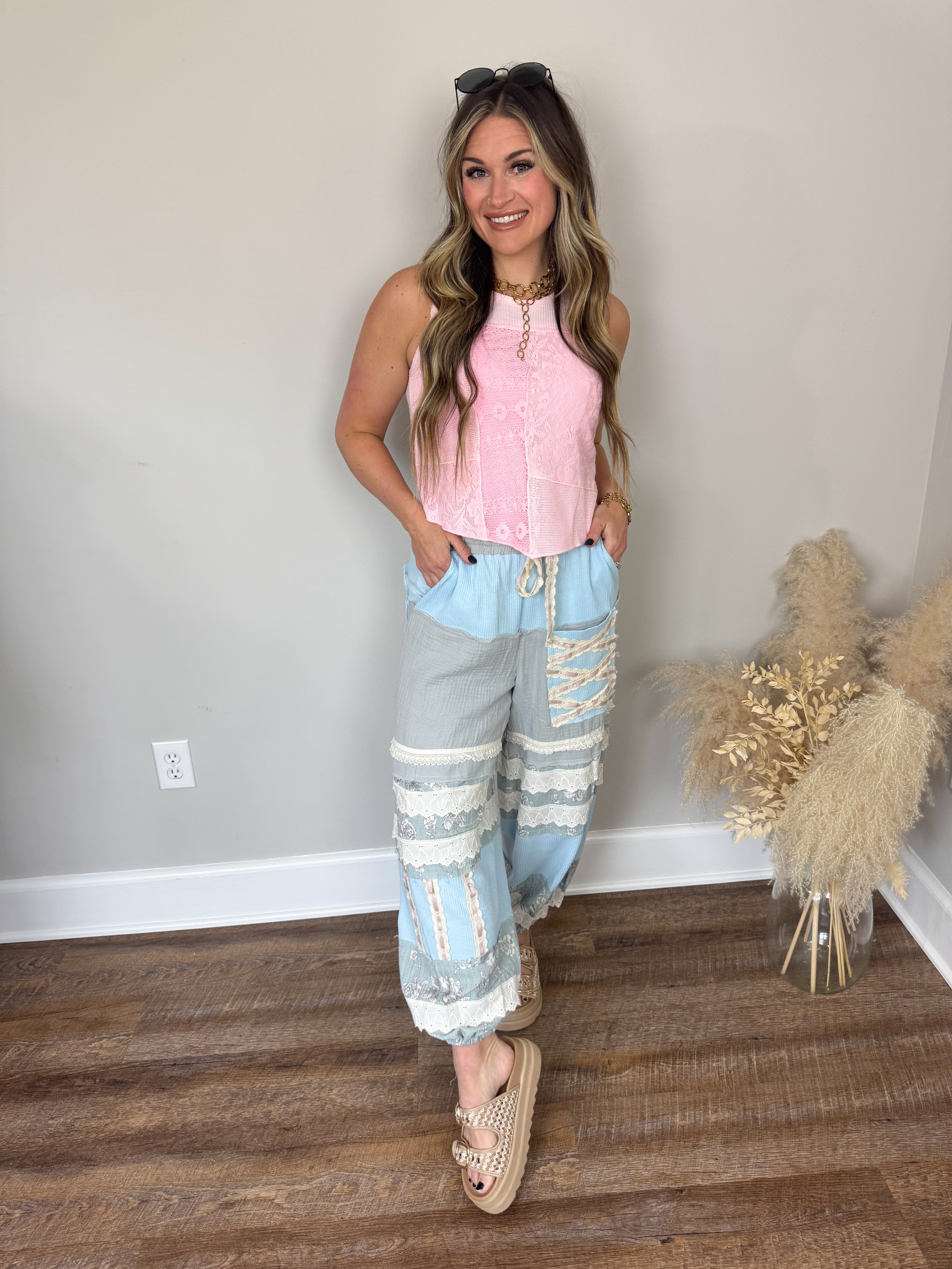 Honey Haze Joggers | Blue