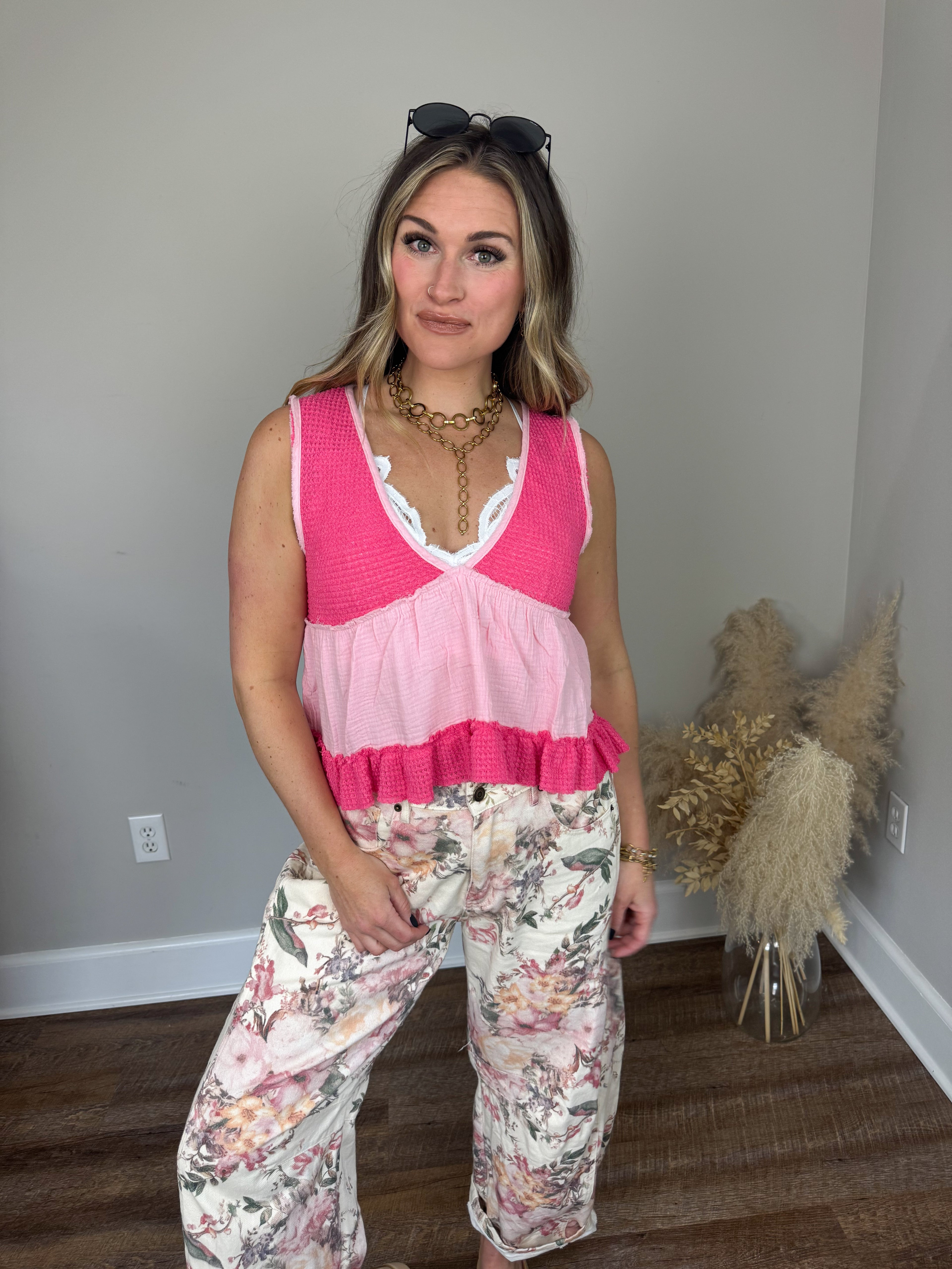 Stand Still Tank | Pink