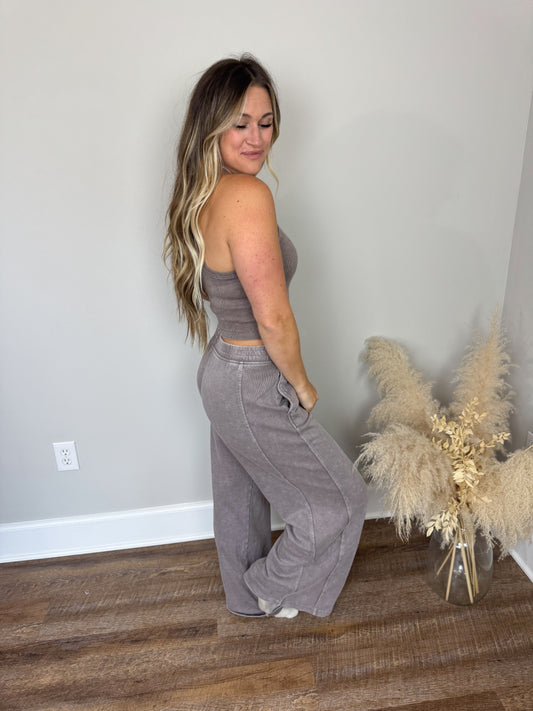 Willow Halter Tank | Mocha