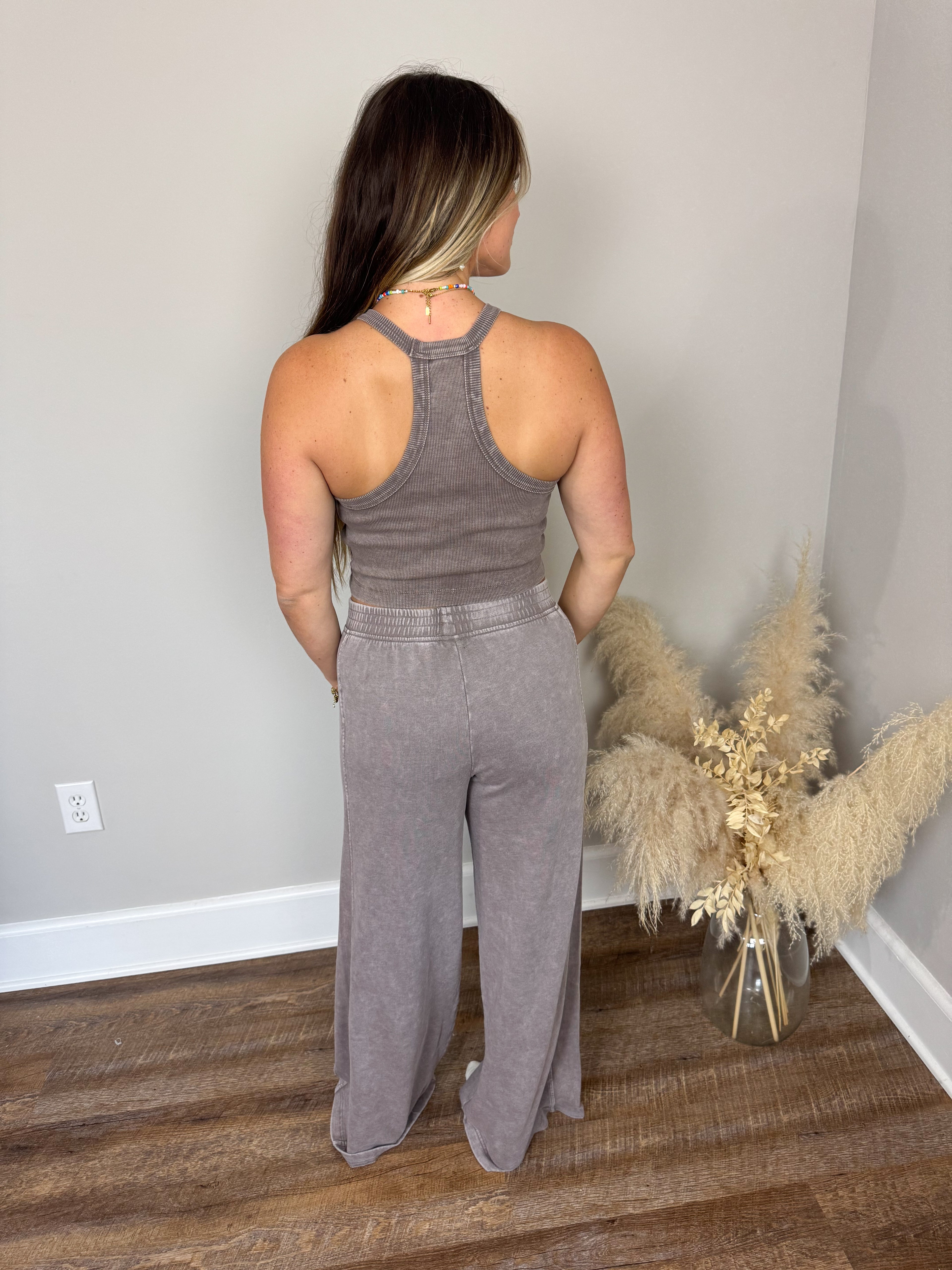 Willow Halter Tank | Mocha