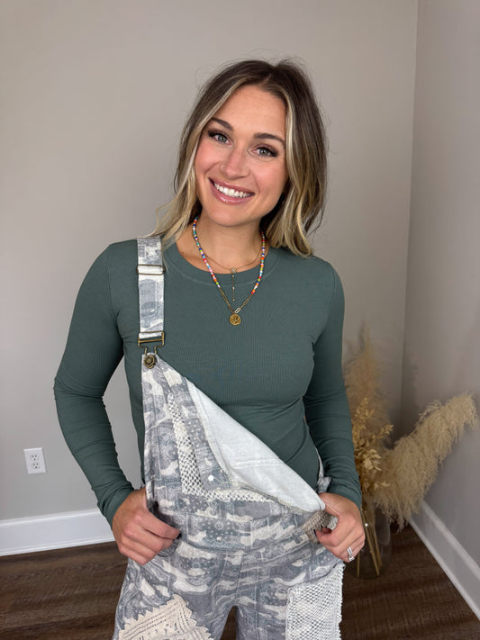 Clark High Neck Long Sleeve | Hunter Green