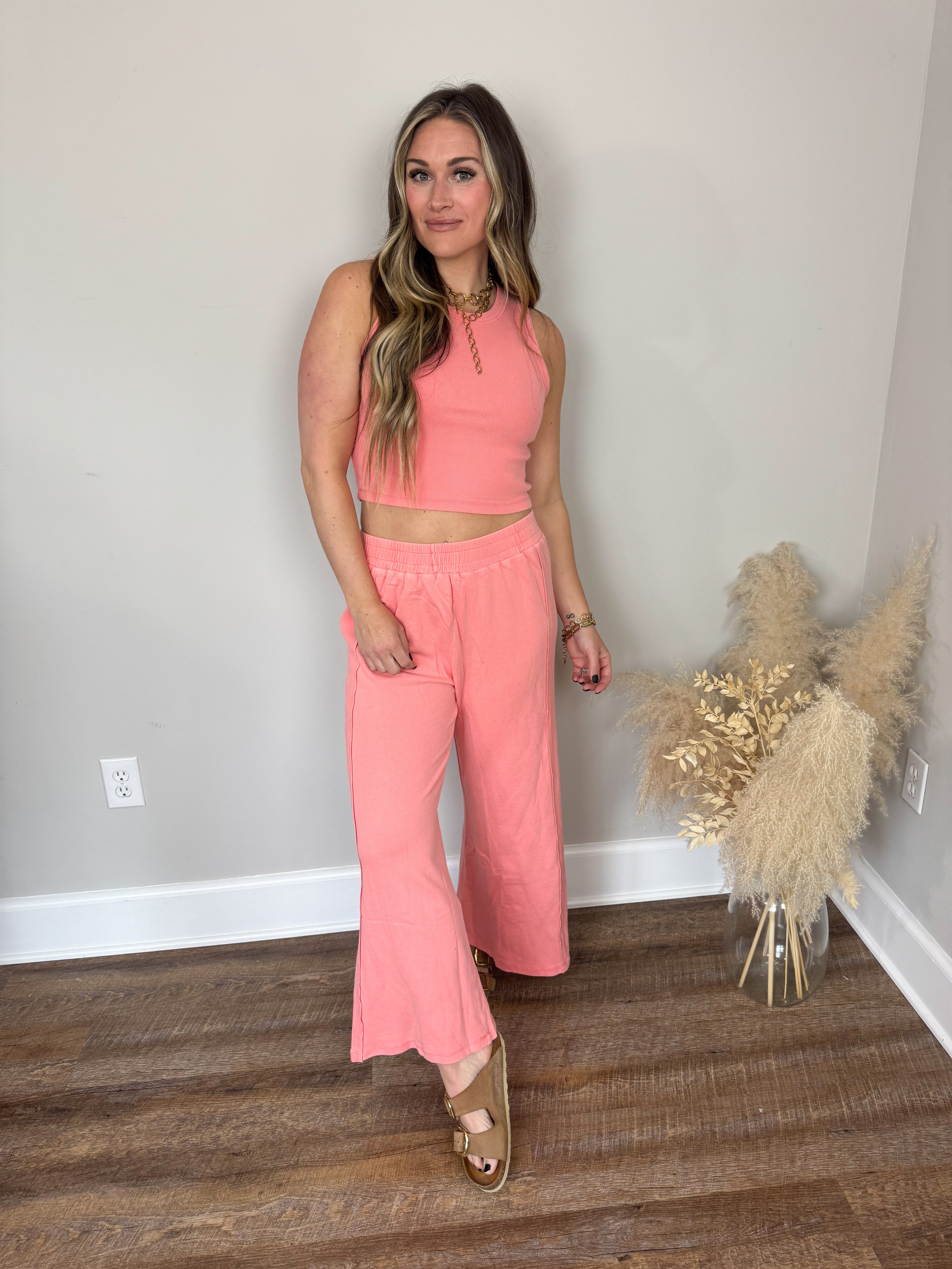 Coastal Knit Top | Papaya