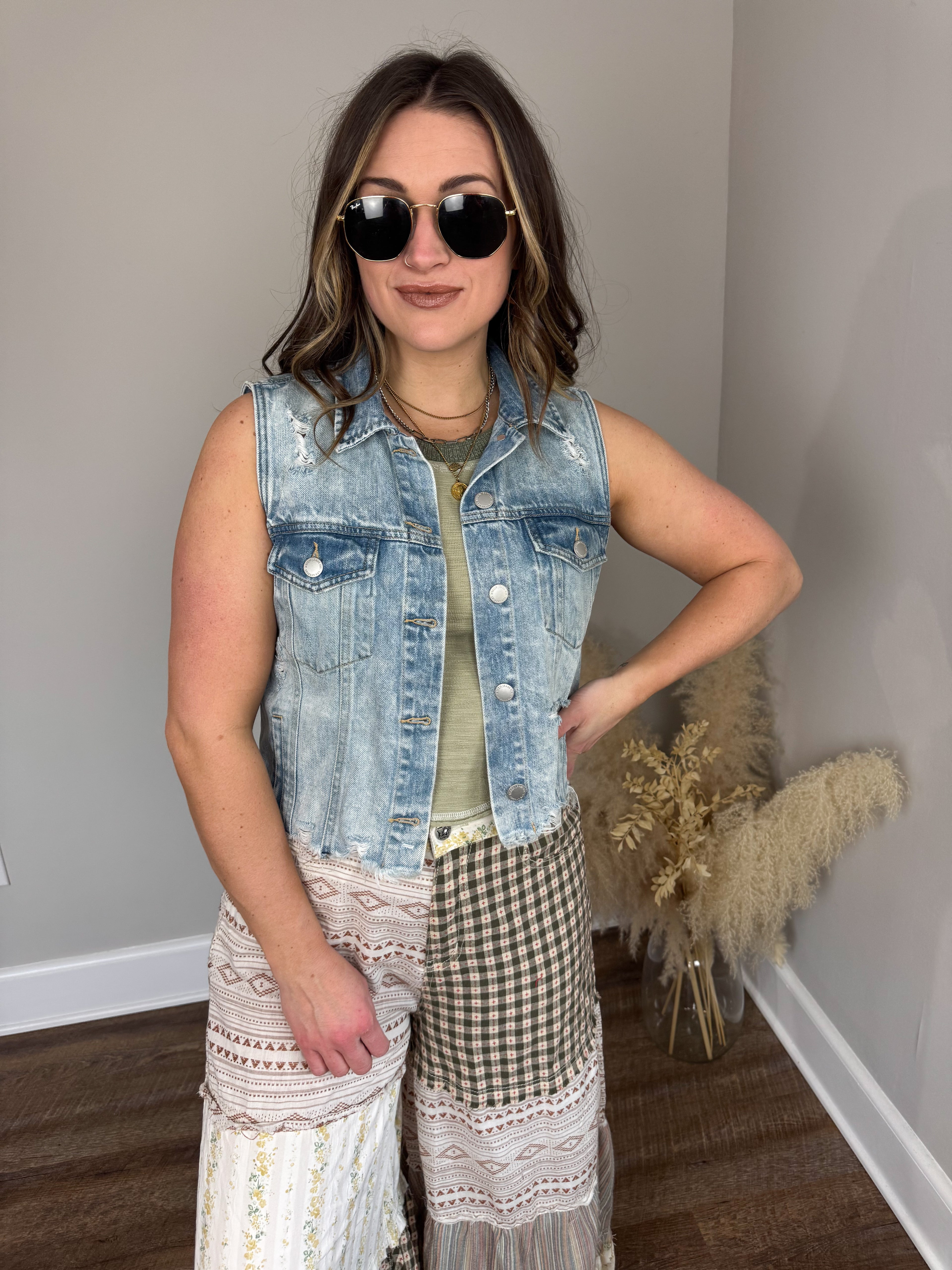 Chase Denim Vest FINAL SALE