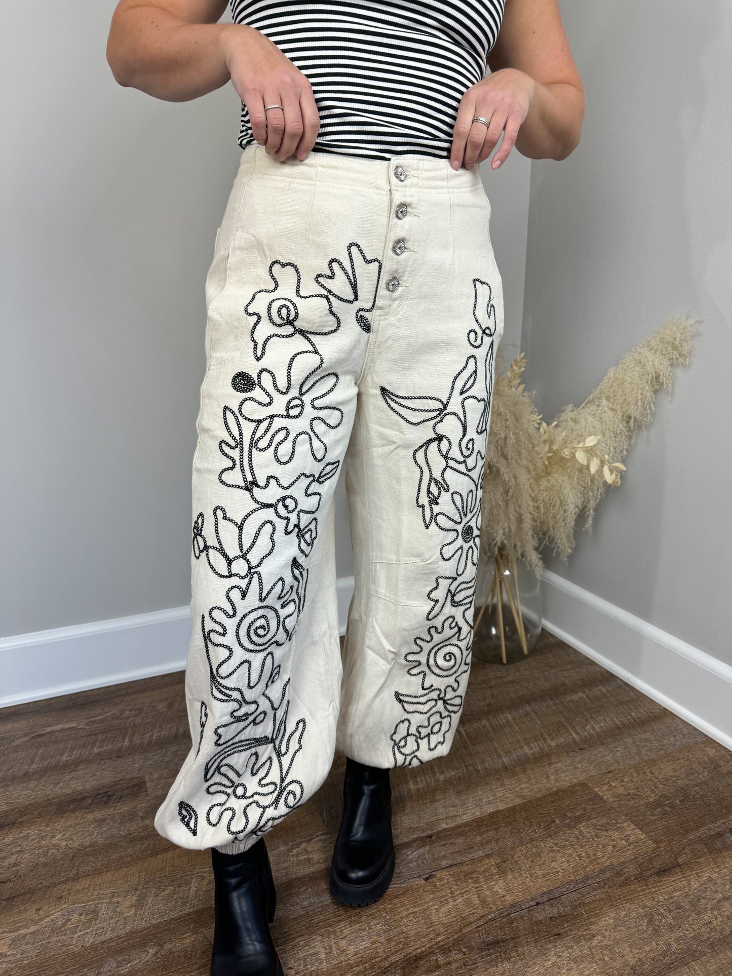 Malone Embroidered Pants