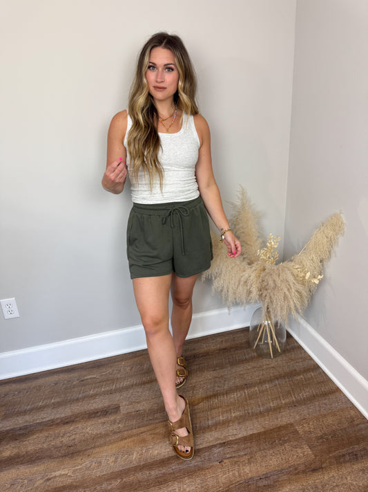 Clark Scoop Tank Top | Ash Grey