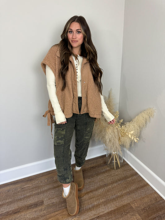 Sunflower Sherpa Vest