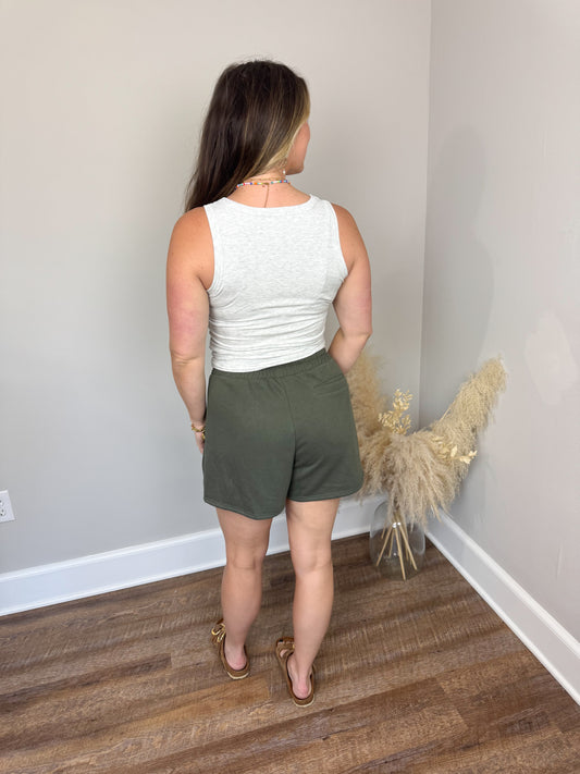 Clark Scoop Tank Top | Ash Grey