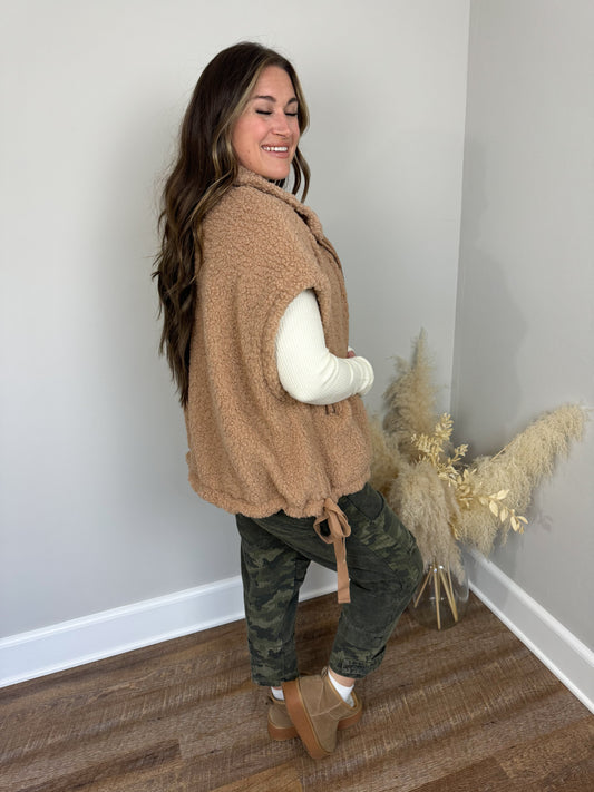 Sunflower Sherpa Vest