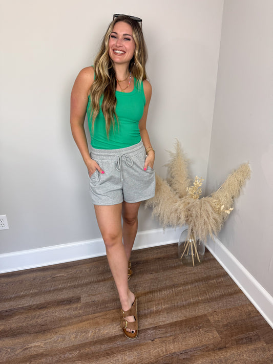 Clark Scoop Tank Top | Kelly Green